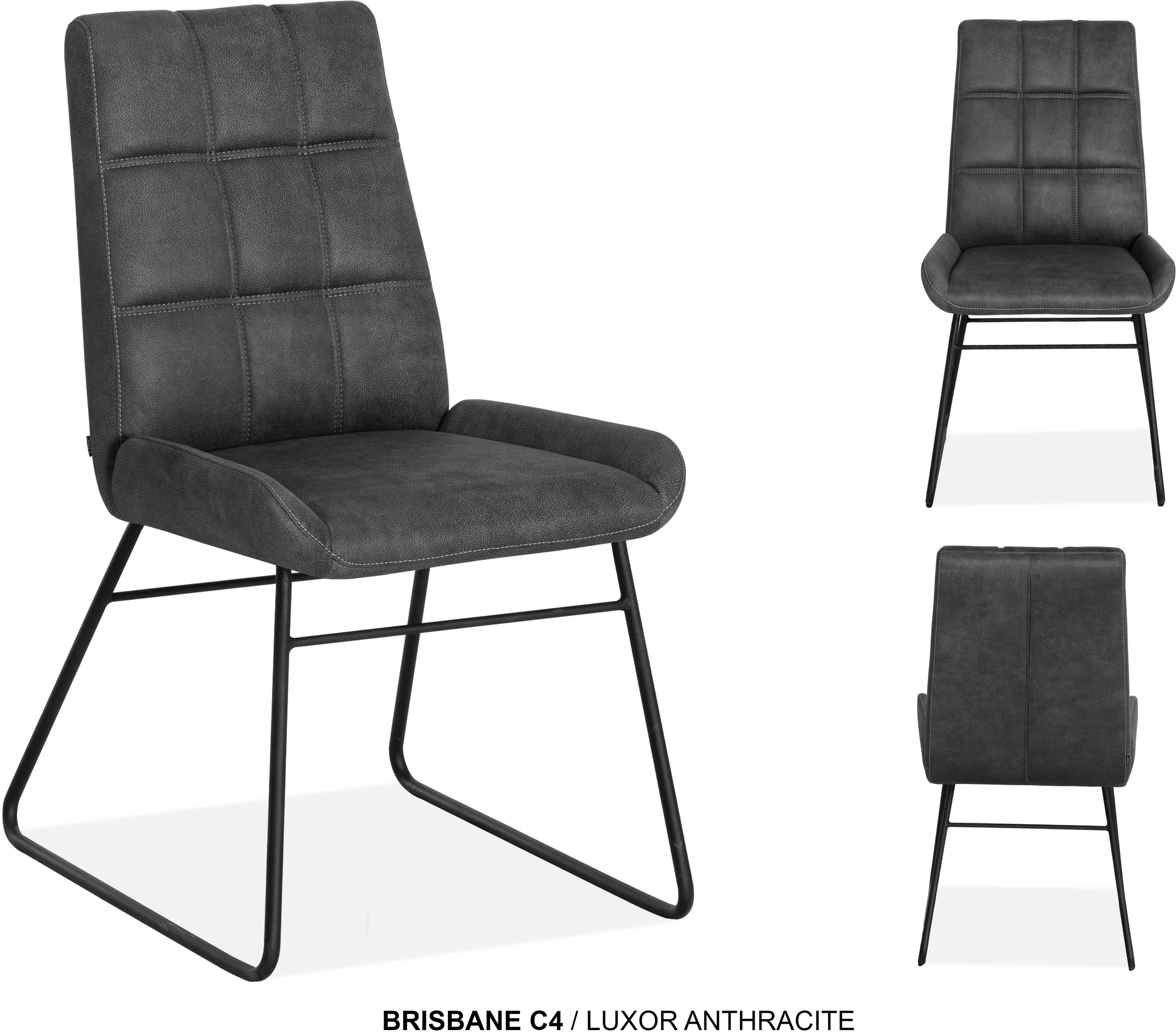 Thumbnail - OMG Design Esszimmerstuhl "Brisbane" (Set) 2 Stk.Esszimmerstuhl, pflegeleichter Bezug