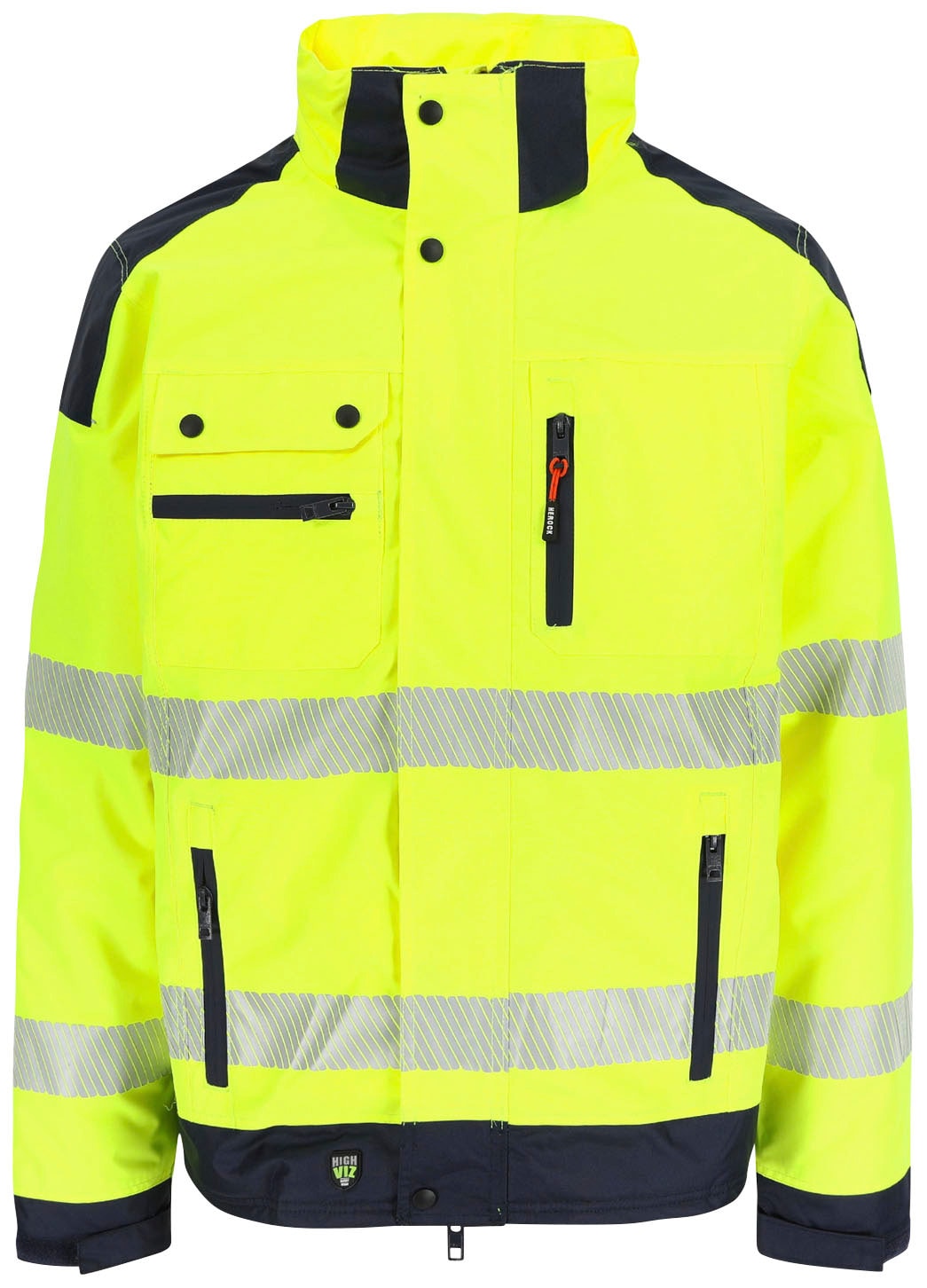 Herock Arbeitsjacke »Hodor HIGH VIZ«, Regenjacke, atmungsaktiv, winddicht,  viele Reissverschlusstaschen online kaufen | BAUR