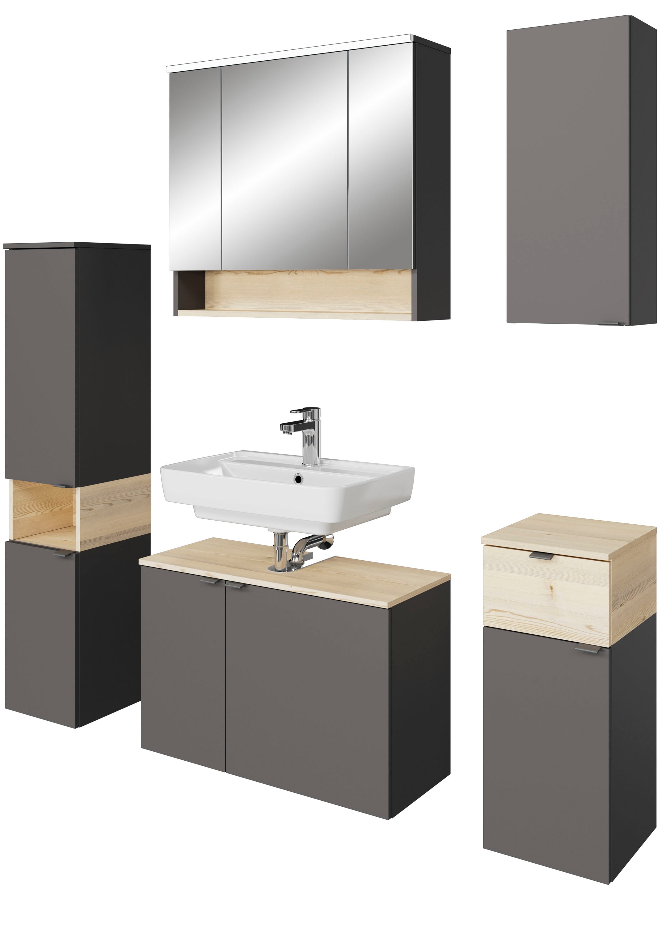 Saphir Badmöbel-Set "Quickset 394" Komplett-Set, 5 Stk. tlg. günstig online kaufen