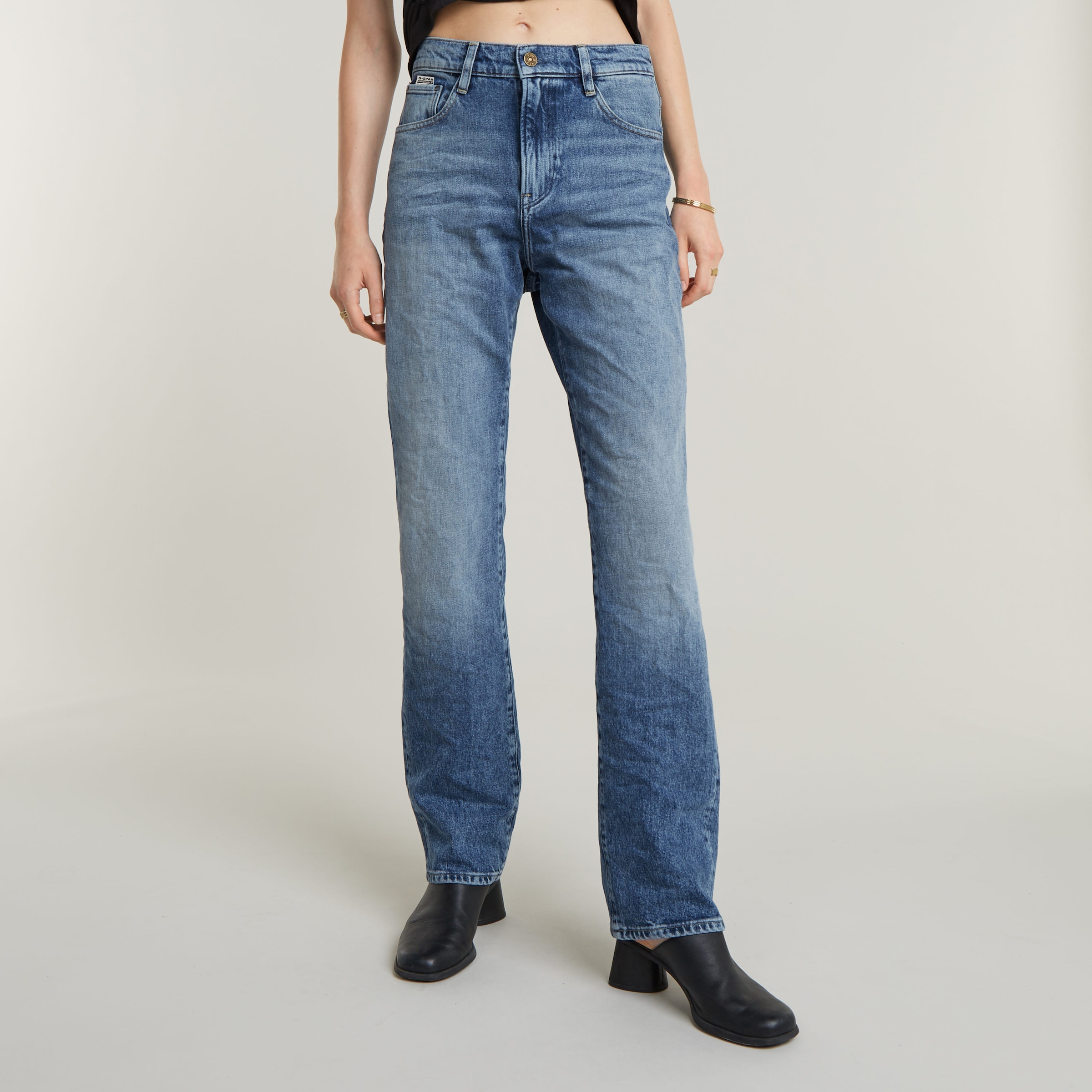 G-STAR High-waist-Jeans "Viktoria High Straight" günstig online kaufen