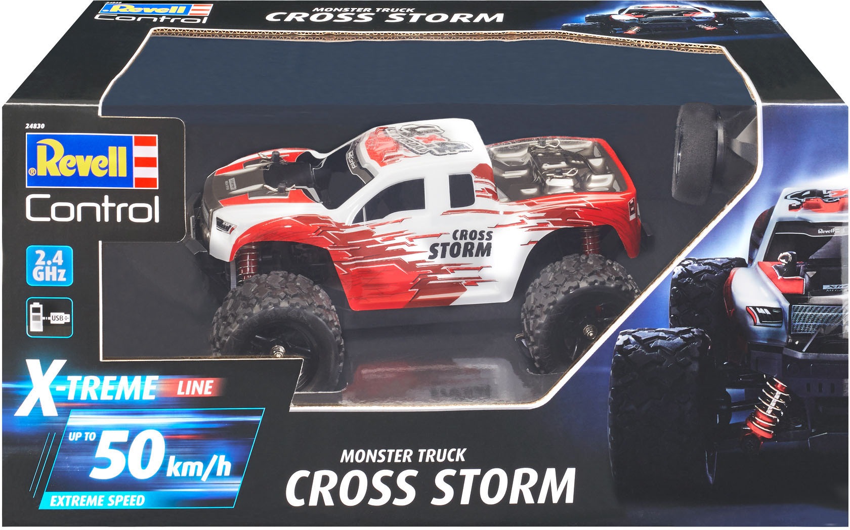 Revell® RC-Monstertruck »X-Treme Car CROSS STORM«, Geschwindigkeit bis zu 50 km/h