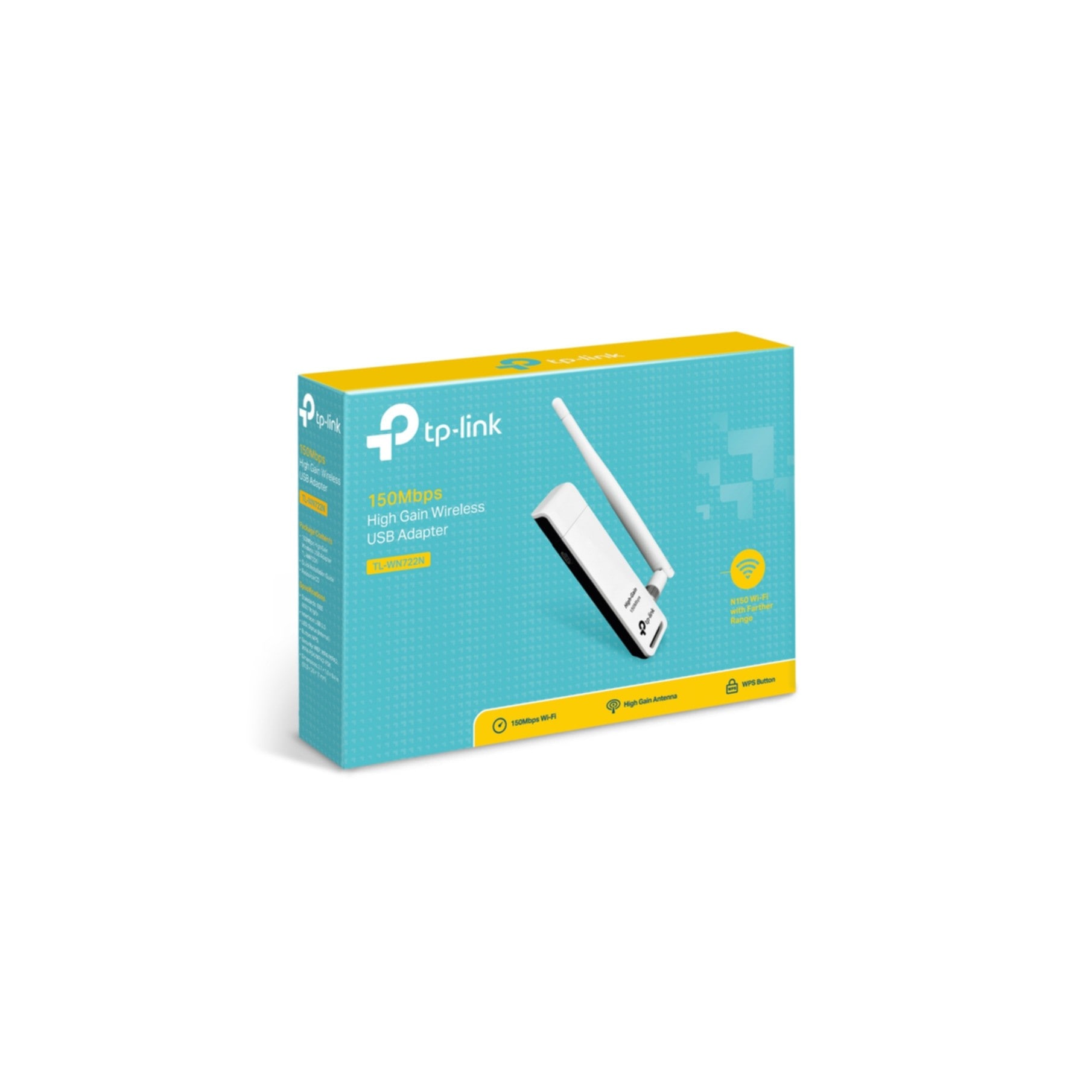 TP-Link Reichweitenverstärker »150Mbit/s-High-Gain-WLAN-USB-Adapter«
