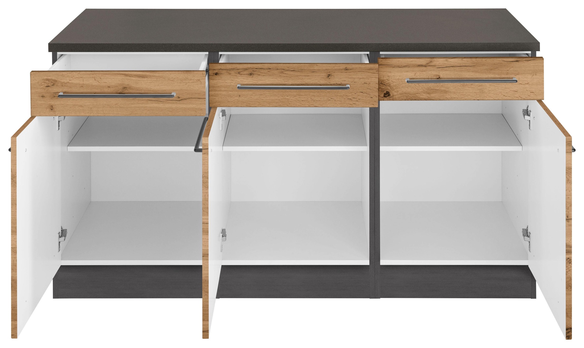 HELD MÖBEL Unterschrank »Tulsa«, 150 als cm auch Sideboard BAUR Türen, | verwendbar breit, Schubkästen, 3 3