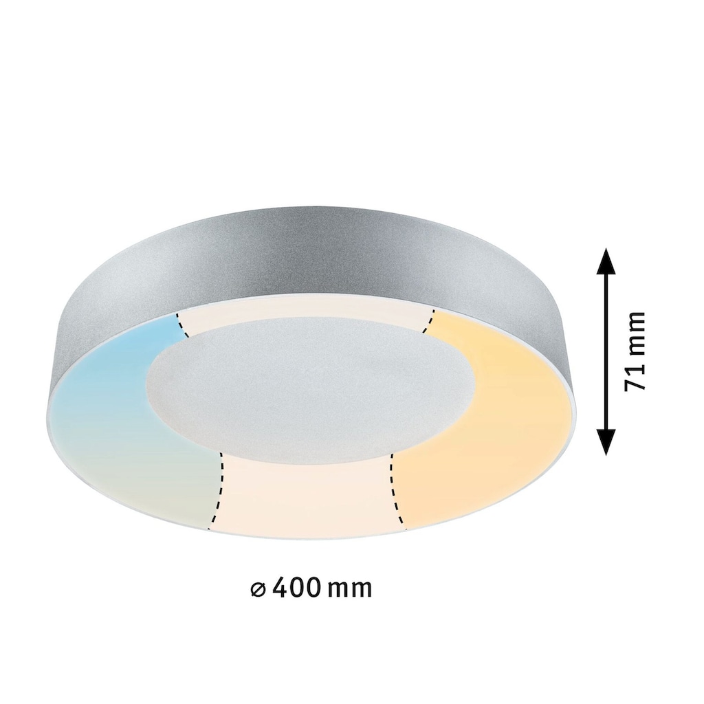 Paulmann LED Deckenleuchte »Selection Bathroom Casca IP44 1x23W 400mm Alu 230V Metall/Kunststoff«, 1 flammig-flammig