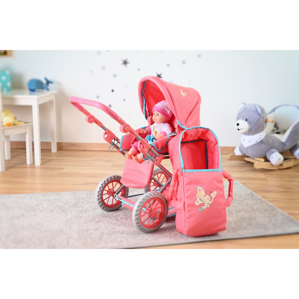 Knorrtoys® Kombi-Puppenwagen »Ruby - NICI Spring«, mit Wickeltasche