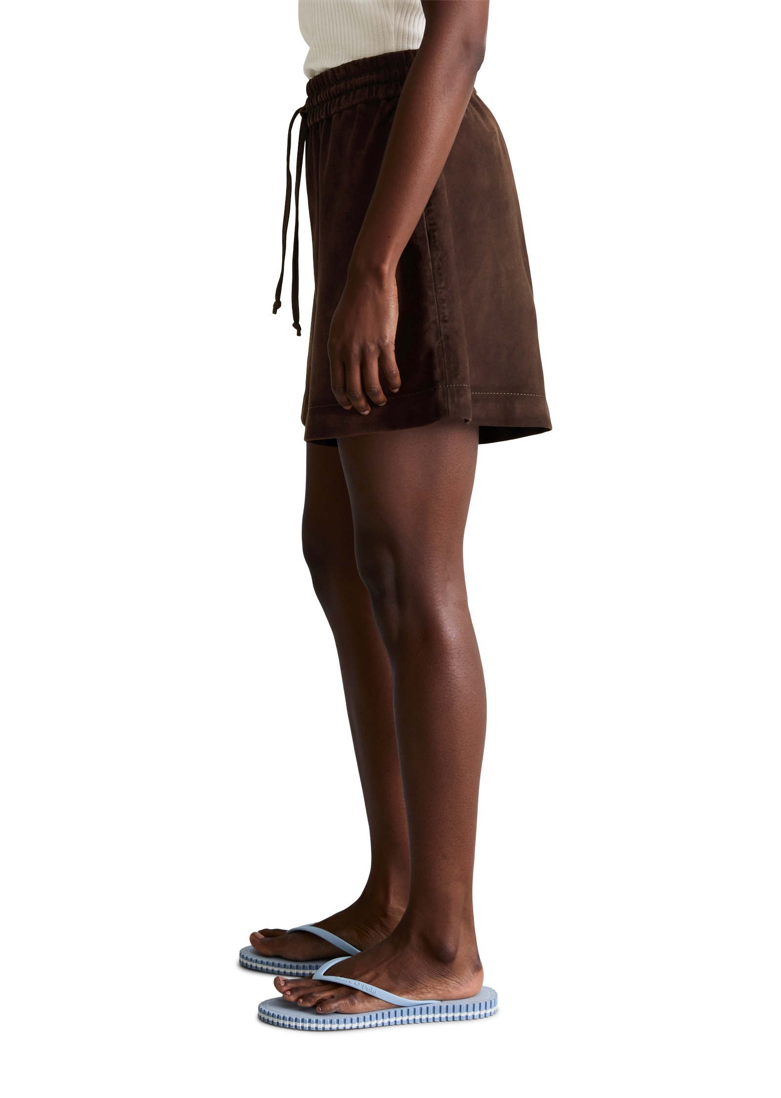 Marc O'Polo DENIM Shorts »aus weichem Ziegenveloursleder«