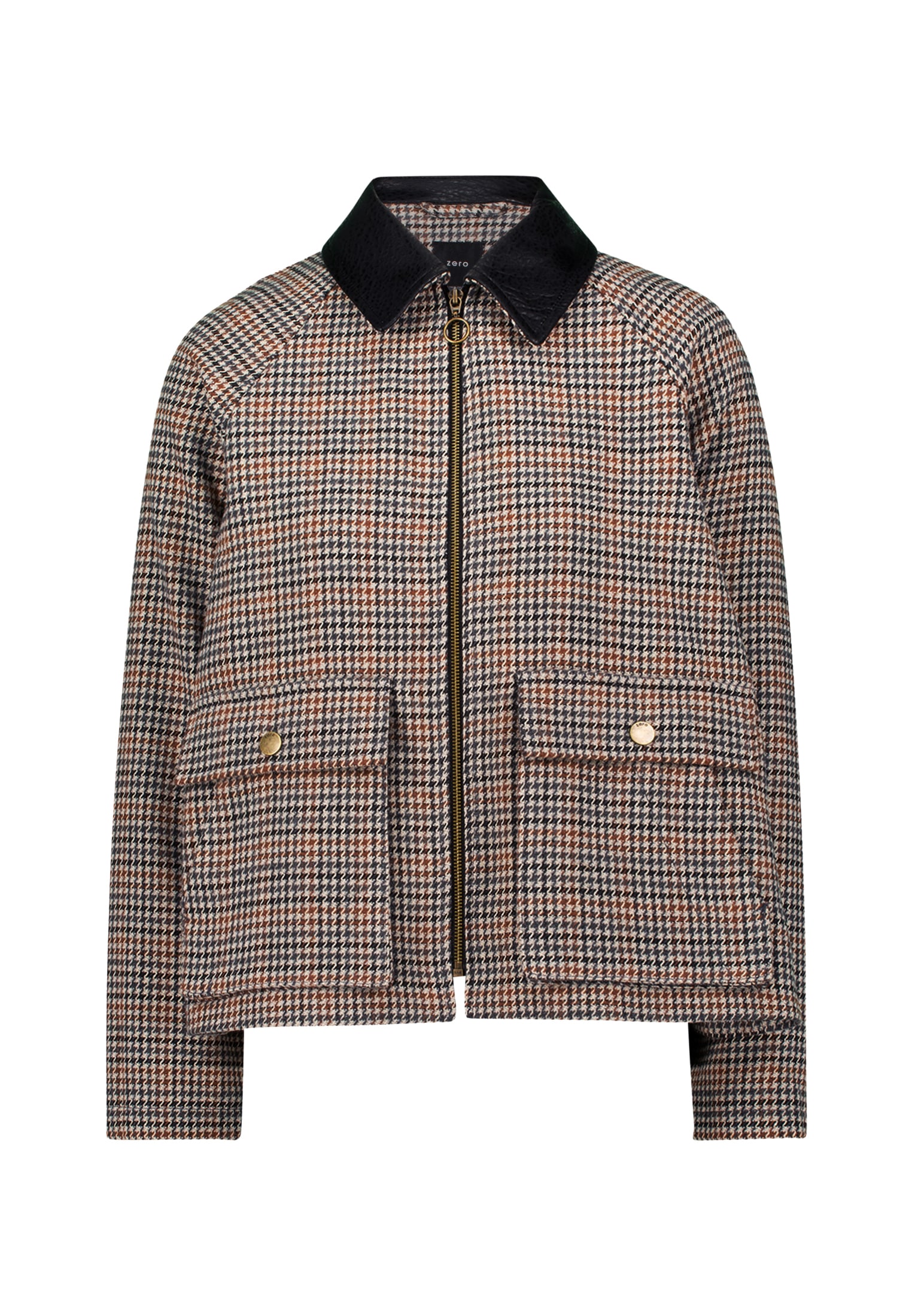Zero Fieldjacket »zero Damen Jacke kariert mit Klappentaschen«