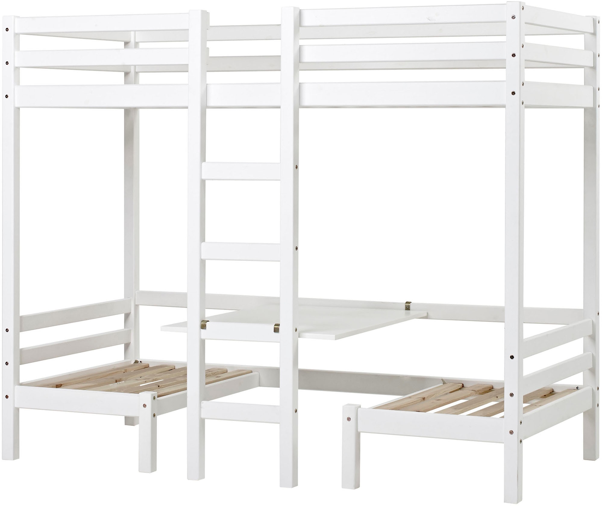 Hoppekids Hochbett »ECO Dream, Kinderbett mit Funktion - Praktisch & flexibel« Unteres Bett nutzbar als Bett oder Sitzgruppe. 90x200