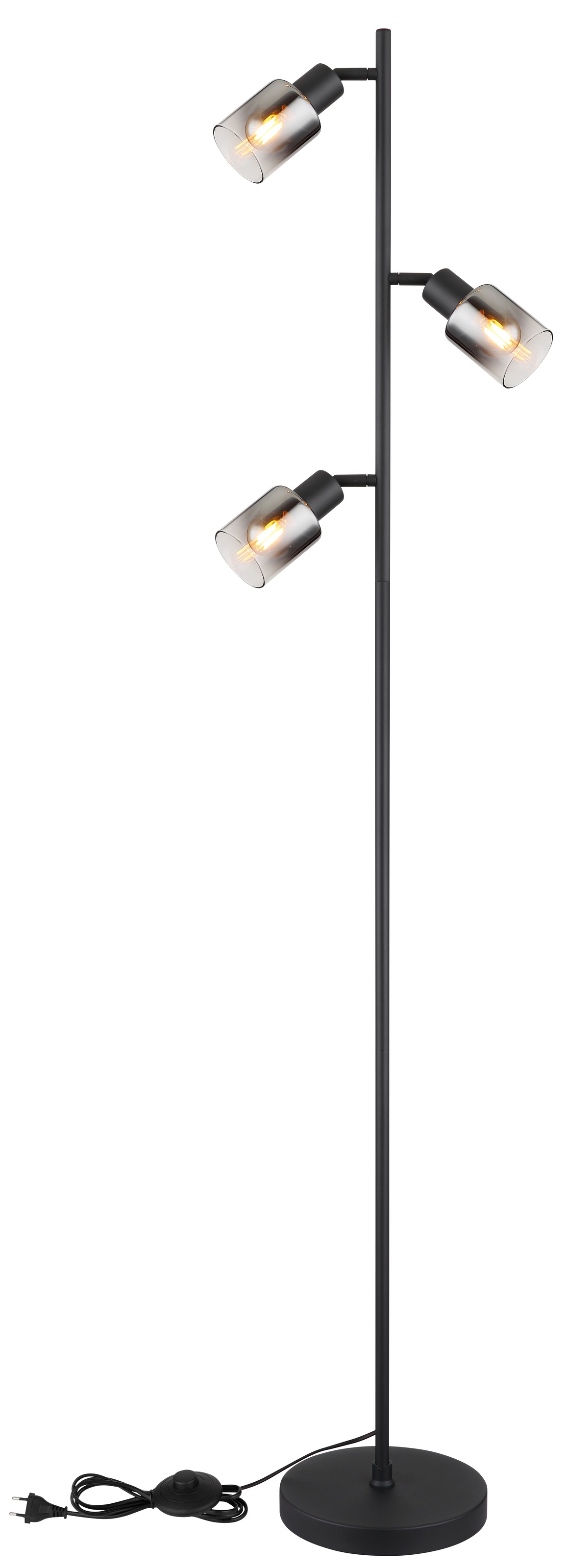 GLOBO LIGHTING Stehlampe »HUBERTUS« E14 1 Stk. Stehlampe Wohnzimmer Schlafzimmer Flur Design-Leuchte