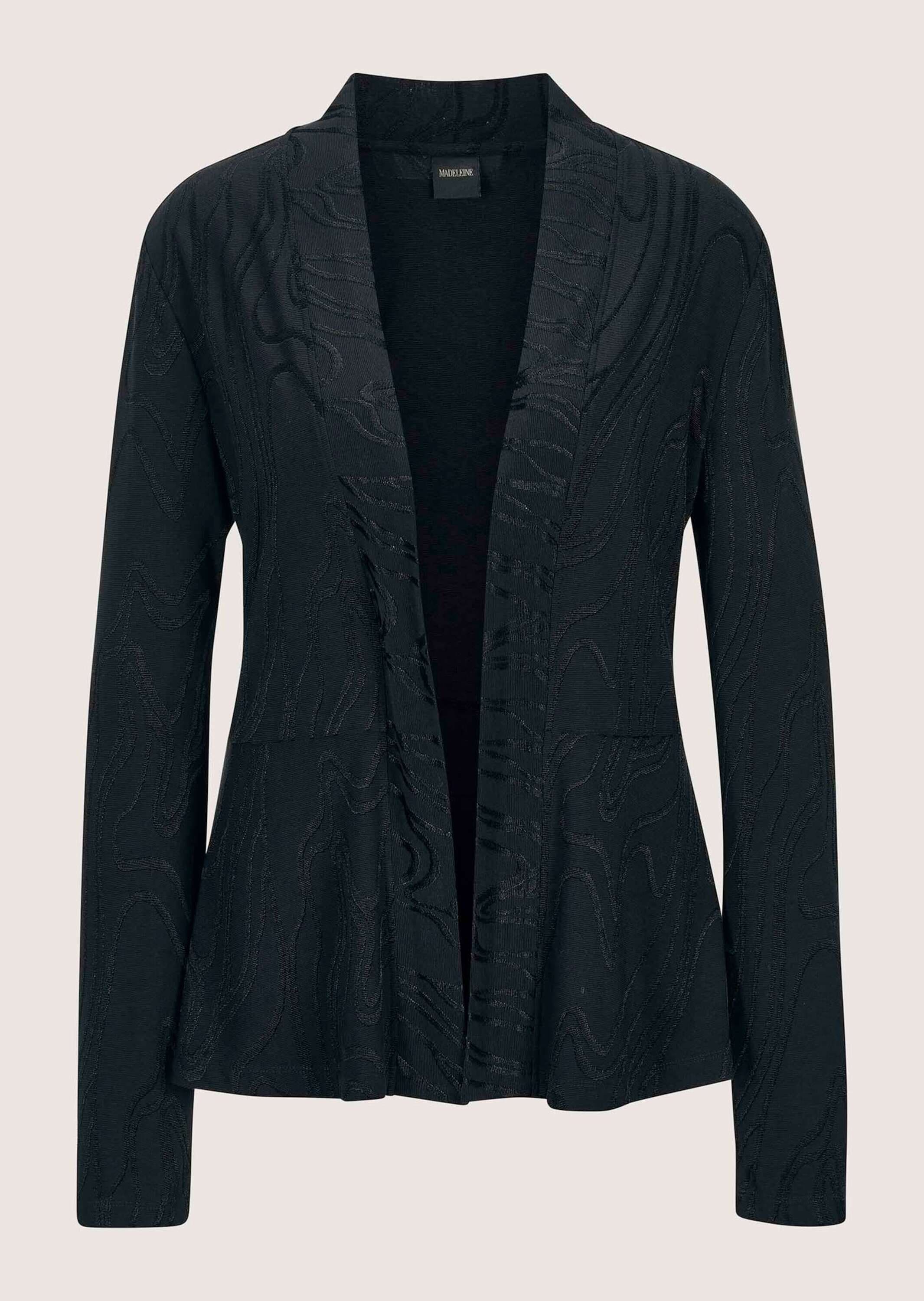 MADELEINE Langarmshirt "Shirtjacke Elegante Jersey-Jacke mit Schalkragen" günstig online kaufen