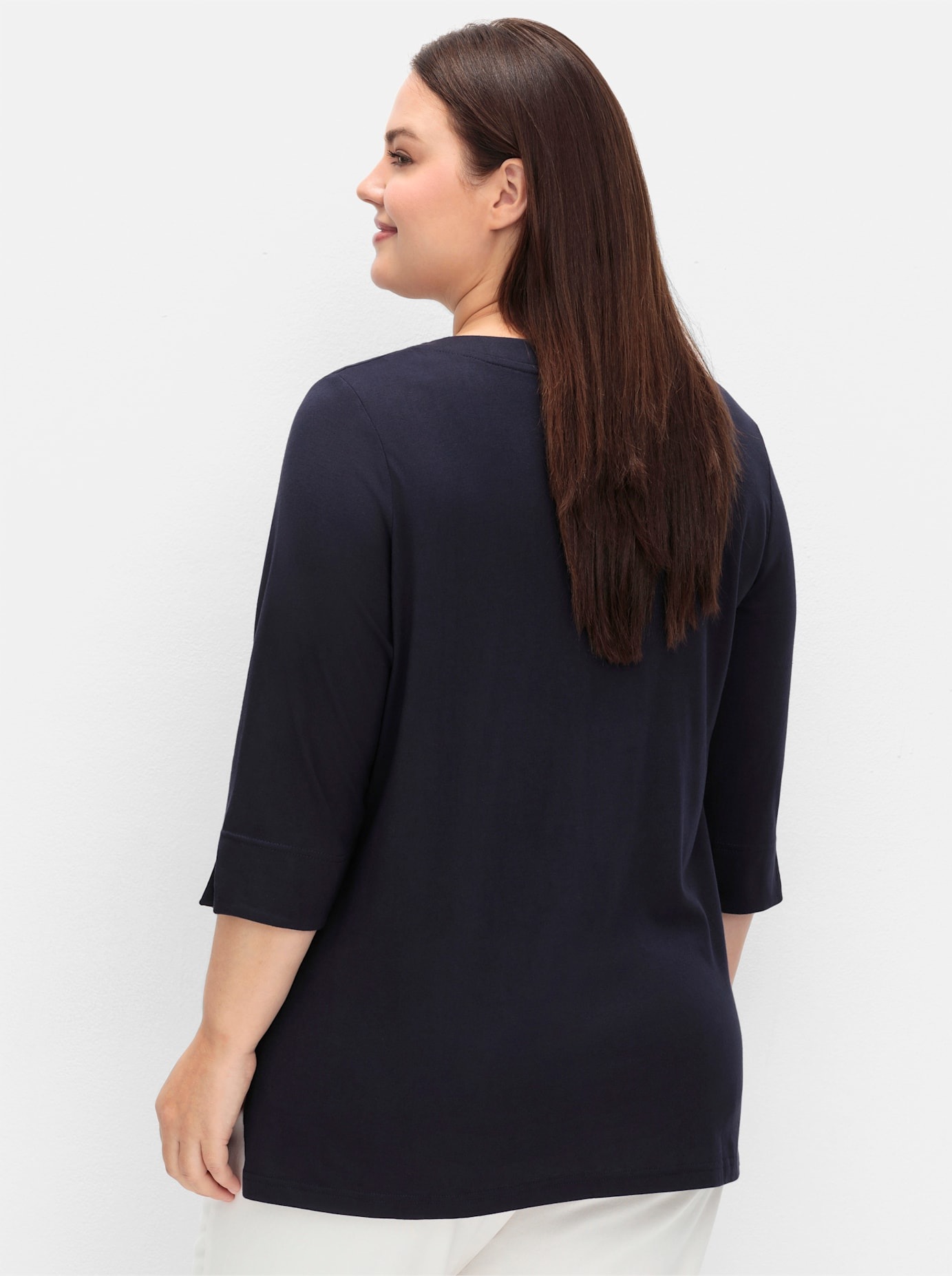 Sheego 3/4-Arm-Shirt "3/4-Arm-Shirt", (1 tlg.) günstig online kaufen
