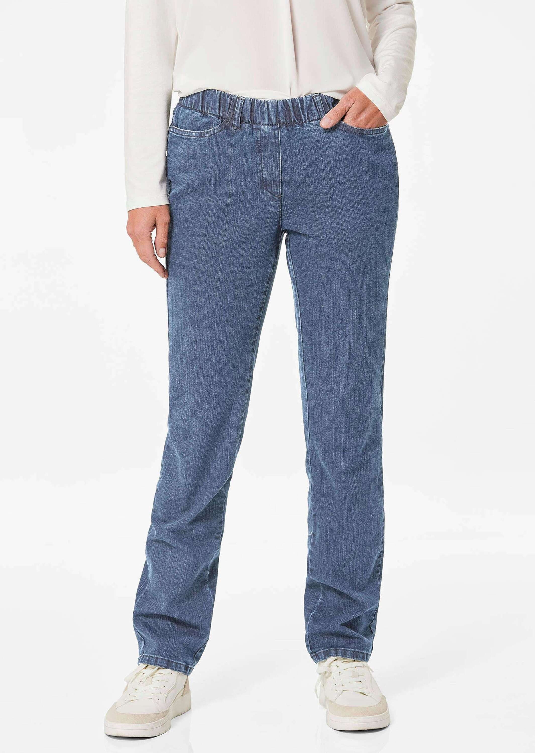 GOLDNER Regular-fit-Jeans »Jeansschlupfhose LOUISA Klassische Jeansschlupfhose LOUISA«