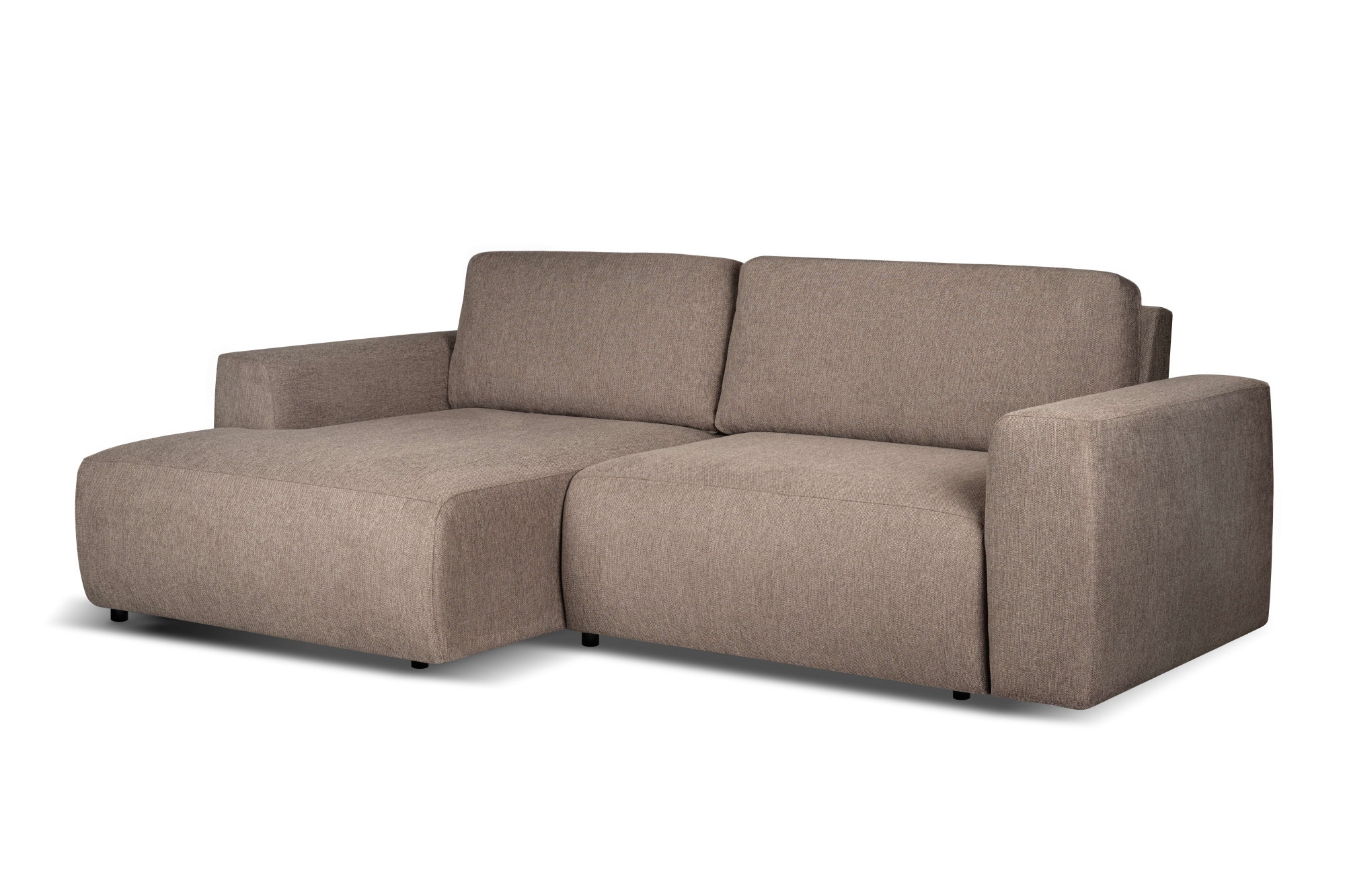 andas Schlafsofa »Noord Schlafecksofa, Breite 250 cm« Cord, Struktur, Webstoff, mit Wellenunterfederung, Massivholzrahmen