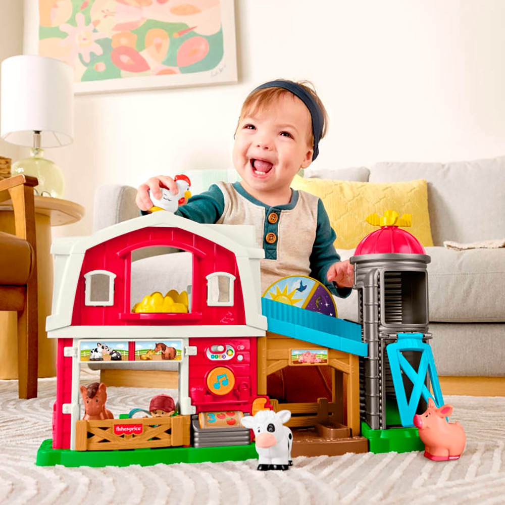 Fisher-Price® Lernspielzeug »Little People Bauernhof (D, F, E, I, DU)«, mit Sound