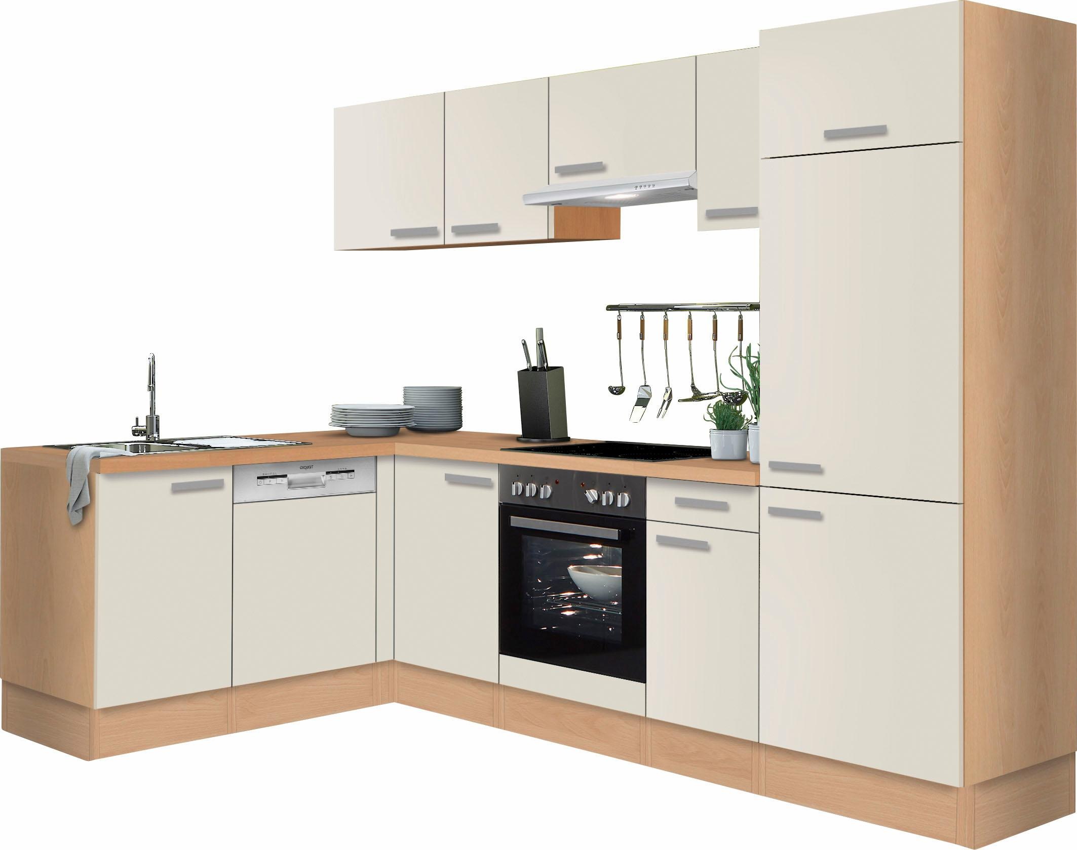 OPTIFIT Winkelküche »Odense«, mit E-Geräten, Stellbreite 275 x 175 cm, mit 28 mm... kaufen