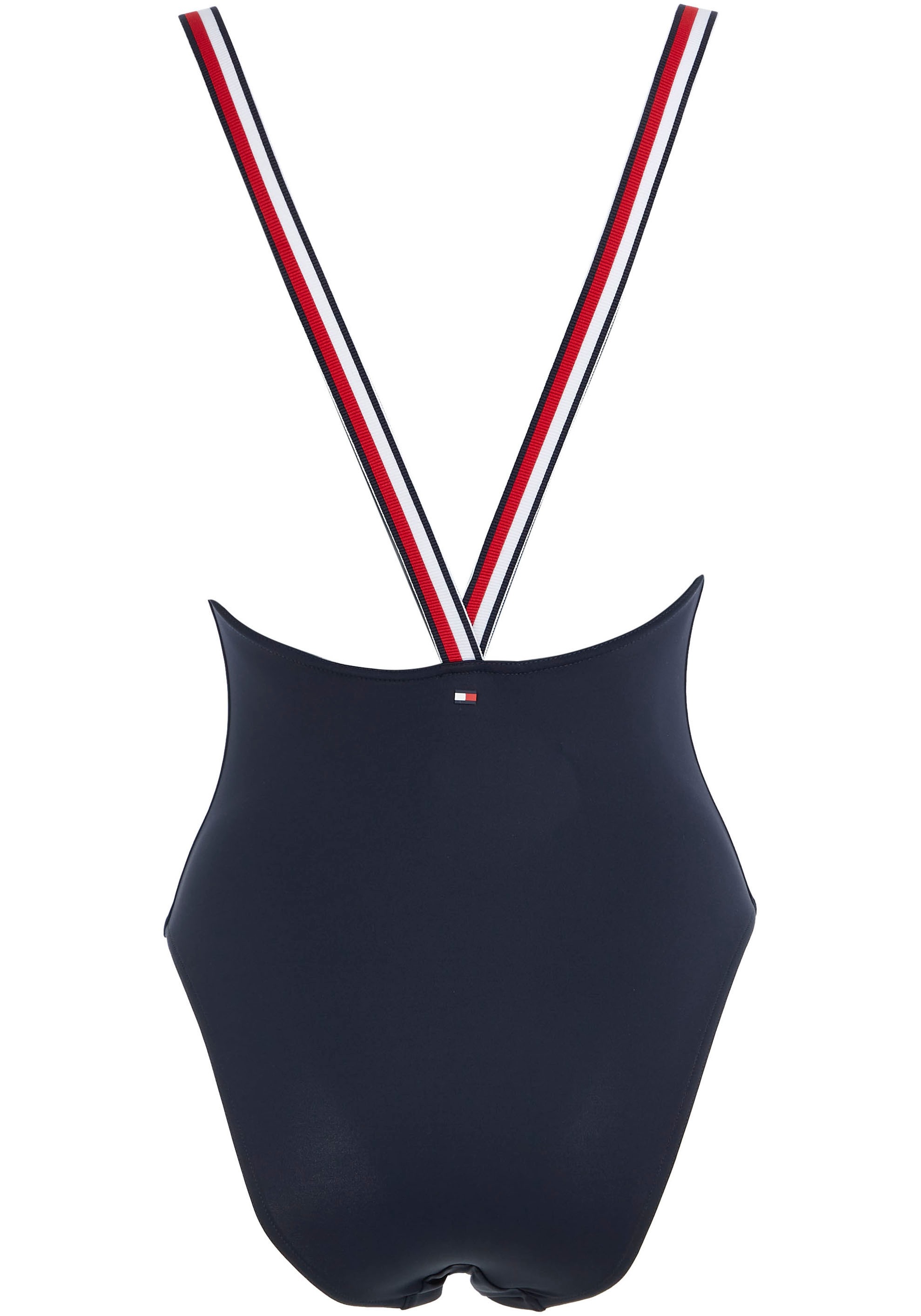 Tommy Hilfiger Swimwear Badeanzug »TH NECK BAUR | PIECE«, STRAIGHT ONE Tommy Hilfiger-Branding mit