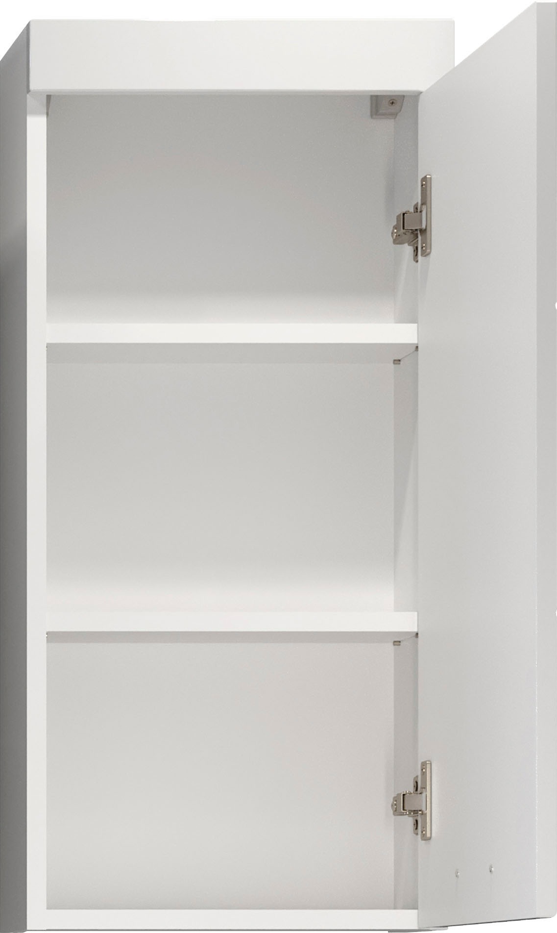 welltime Hängeschrank »Dormoletto« Weißer Badschrank mit waagerechter Fräsung - Maße (B/T/H) 35/16/75 cm