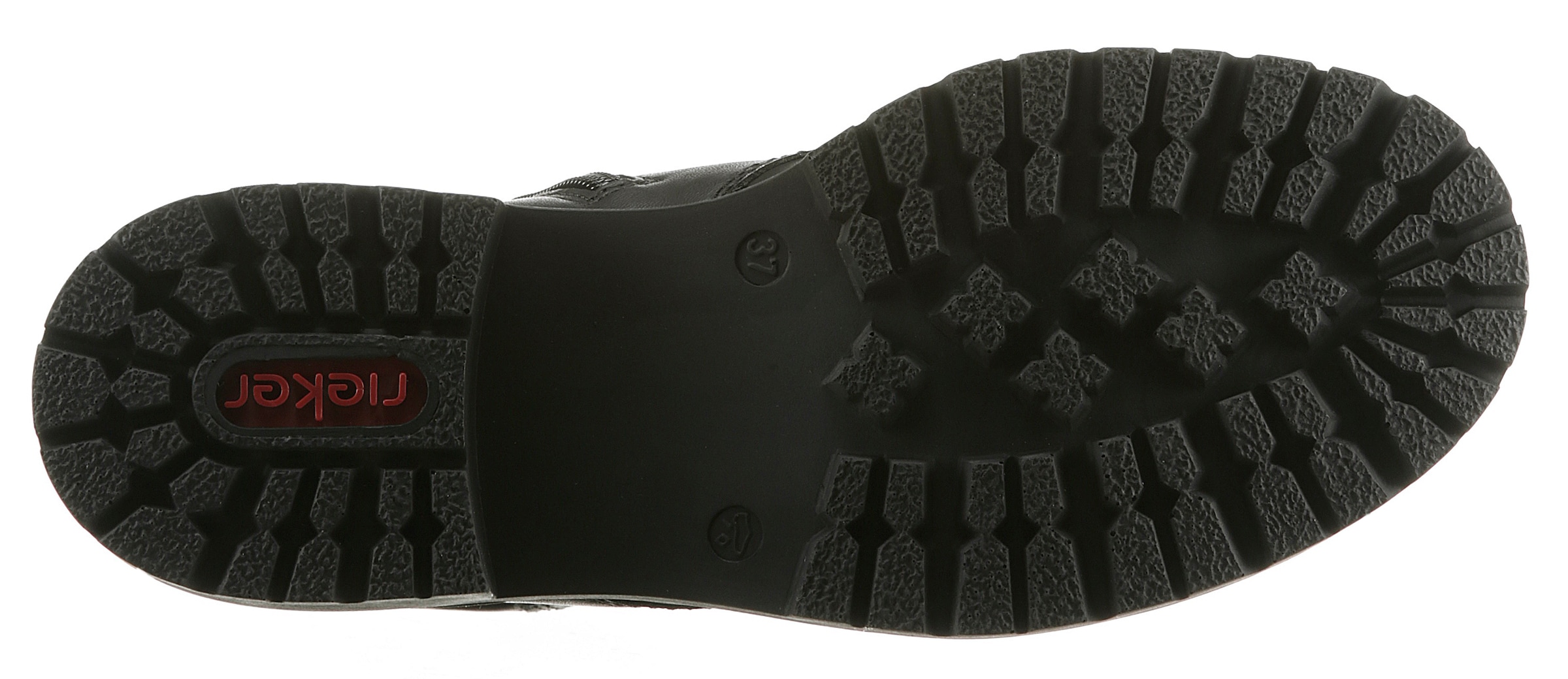 Rieker Winterstiefelette, Winterboots, Bikerboots, Blockabsatz, mit gepolstertem Schaftrand