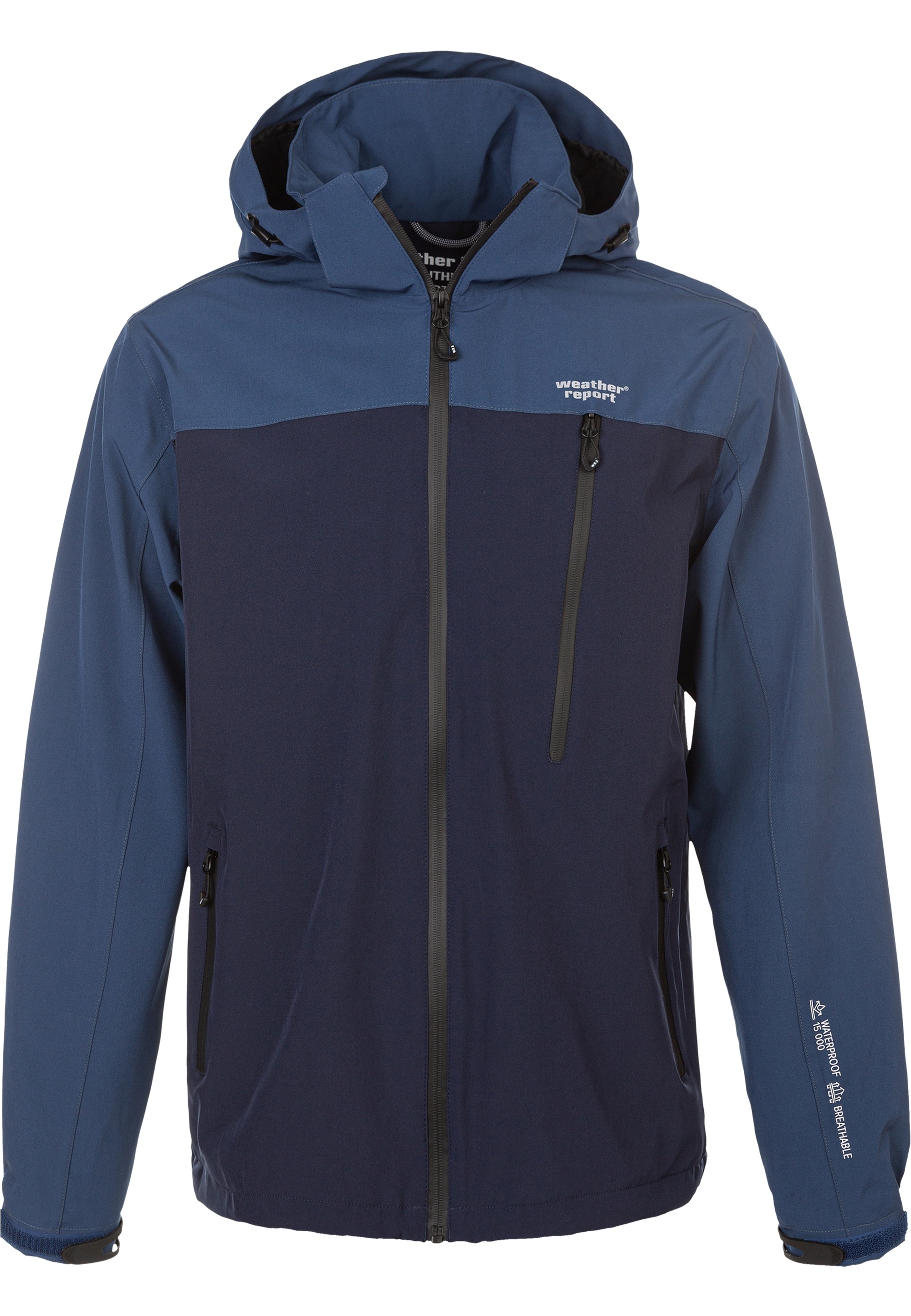 Thumbnail - WEATHER REPORT Outdoorjacke "DELTON W-PRO15000" ist atmungsaktiv, wasser- und winddicht