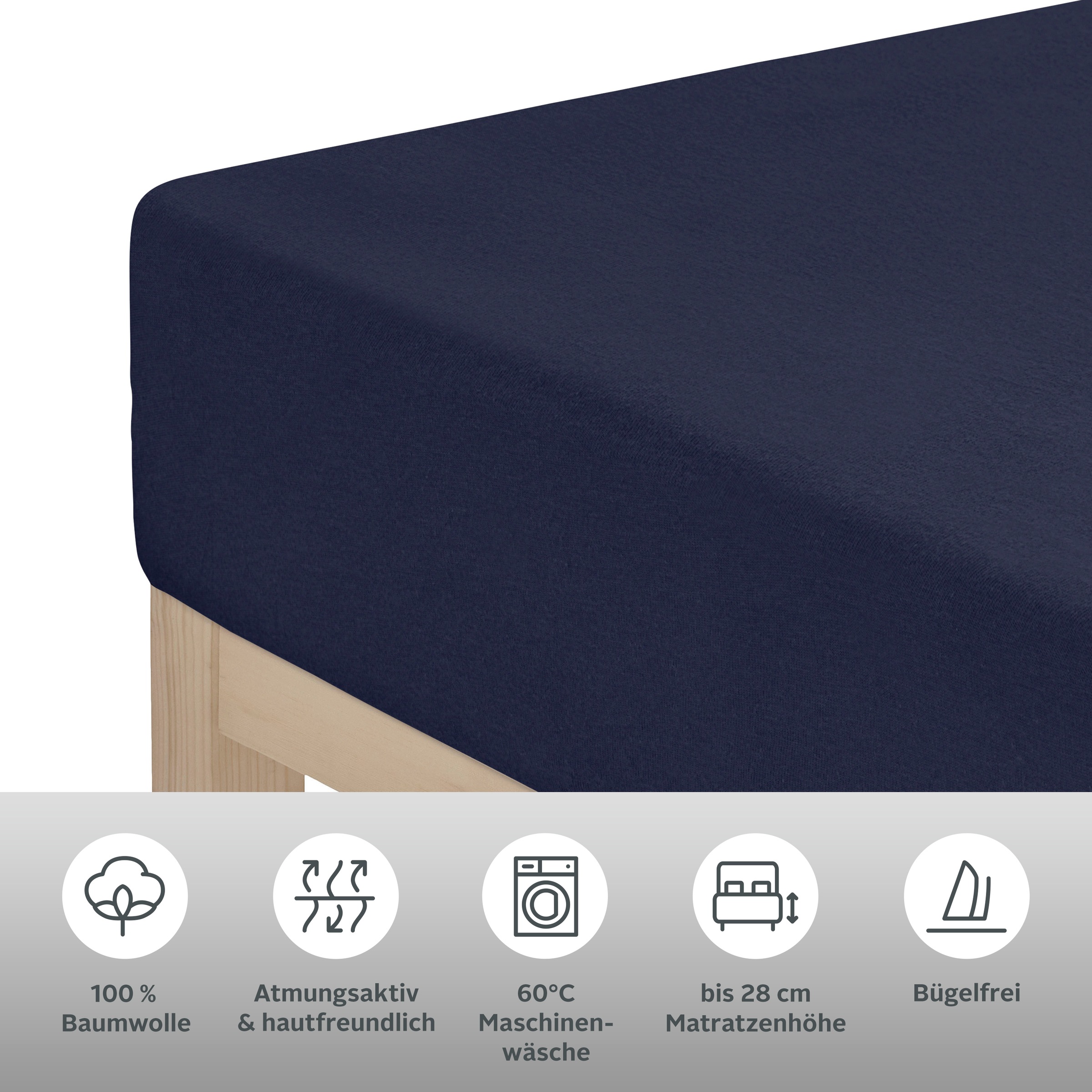 OTTO home Spannbettlaken "BLACKBERRY 100% Baumwolle" für hohe Matratzen bis günstig online kaufen