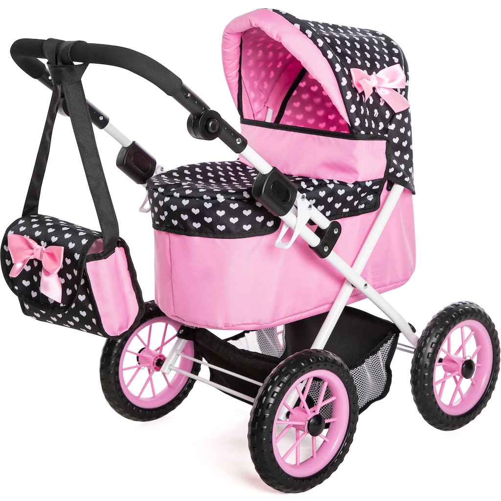 Bayer Puppenwagen »Trendy, pink/schwarz«