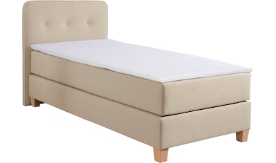 Boxspringbett »Fargo«, inkl. Topper, in 3 Matratzenarten, viele Farben, in 6 Breiten