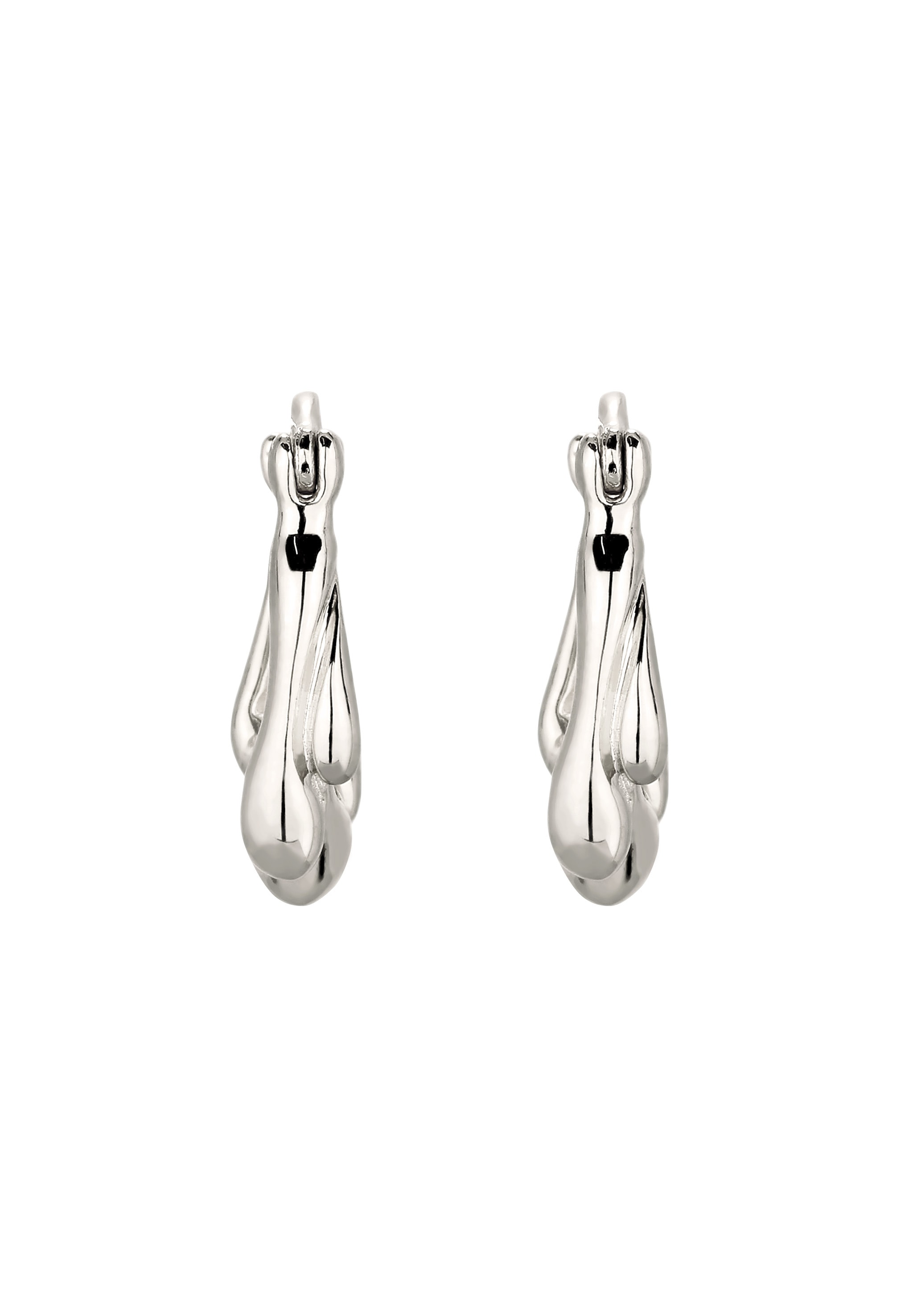 Elli Paar Creolen »Ohrringe Creolen Melted 925 Sterling Silber«