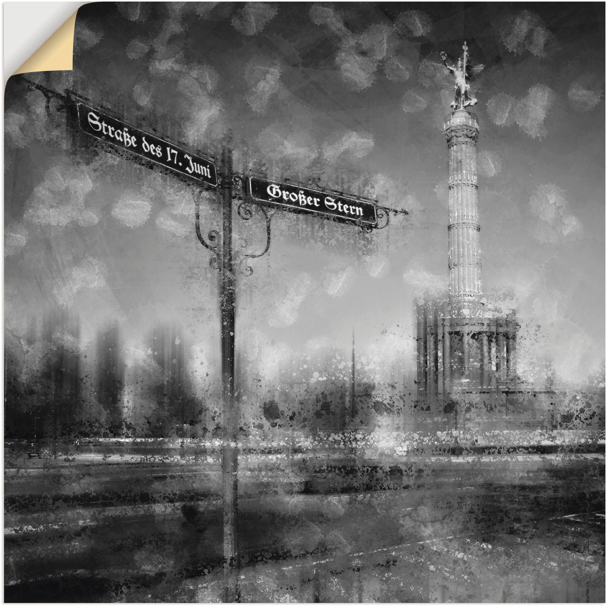 Artland Wandfolie »Berlin Siegessäule I« Gebäu...