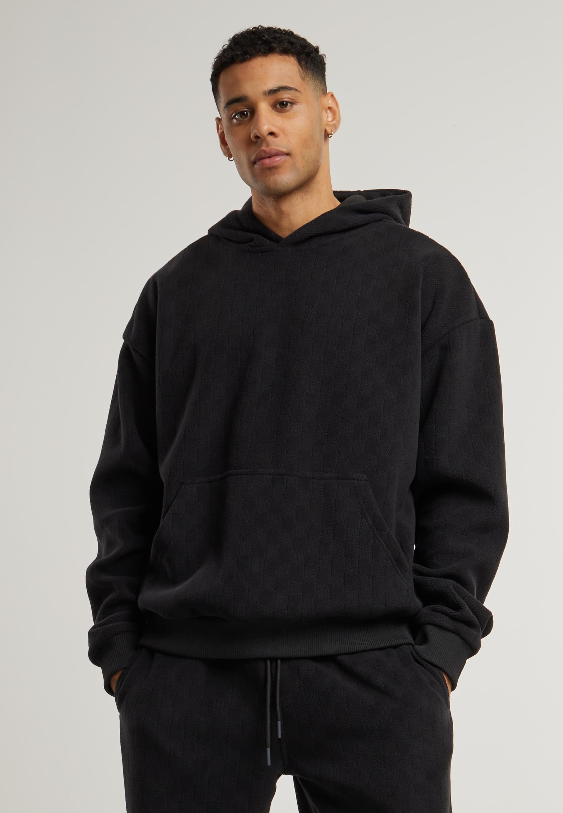 URBAN CLASSICS Kapuzensweatshirt »Urban Classics Jacquard Velvet Oversized Hoody«, (1 tlg.)