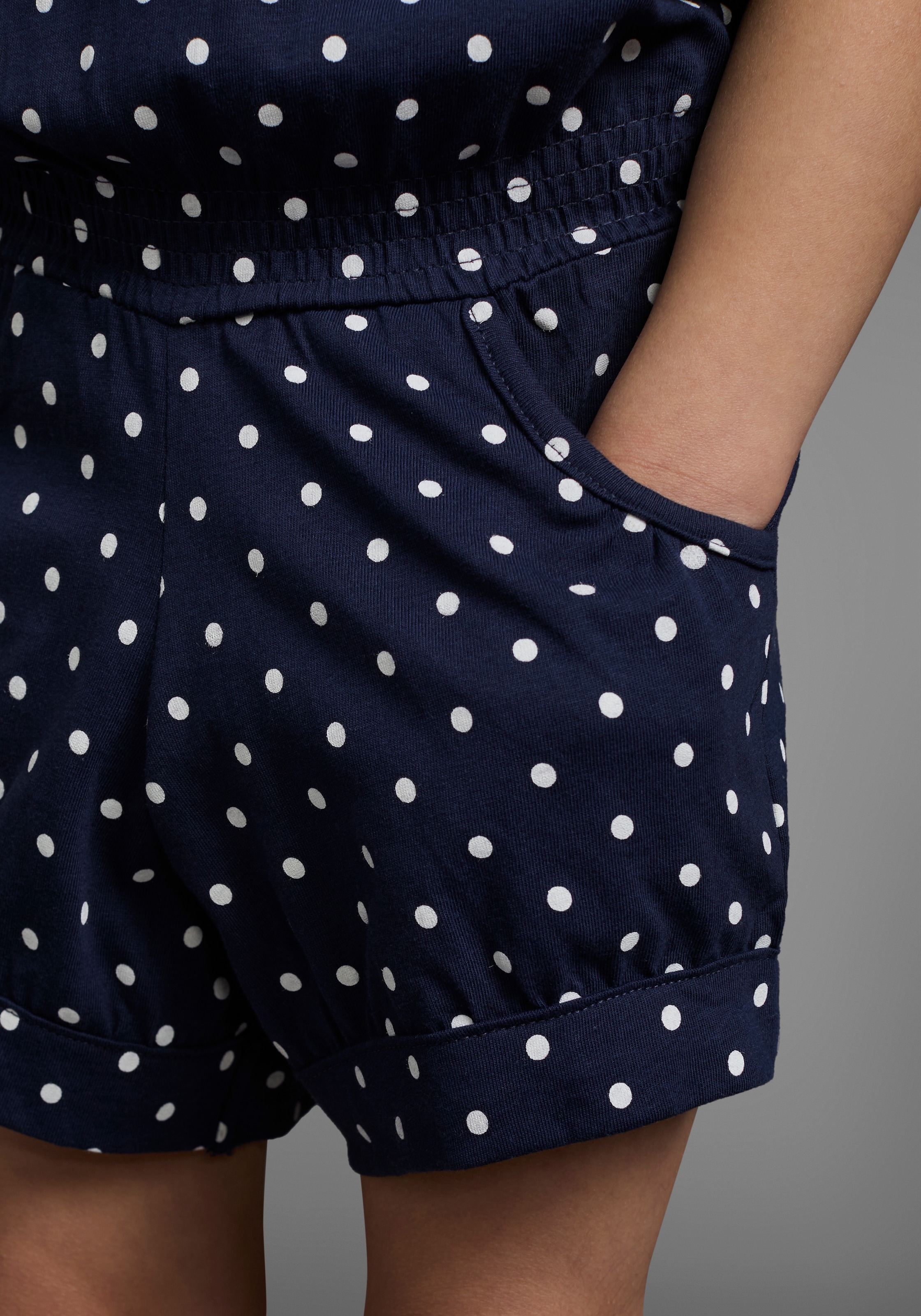 KIDSWORLD Kurzoverall »für kleine Mädchen«, niedlich gepunktet