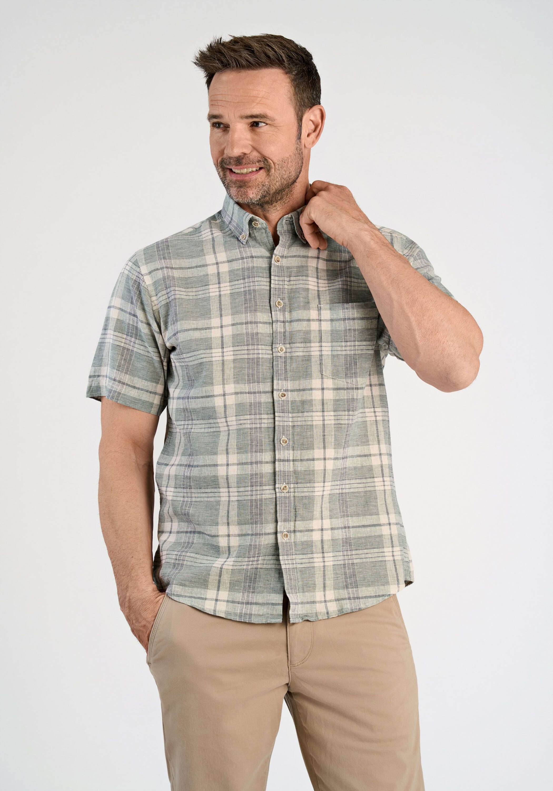 BISON Leinenhemd "Leinenhemd Regular Fit" günstig online kaufen