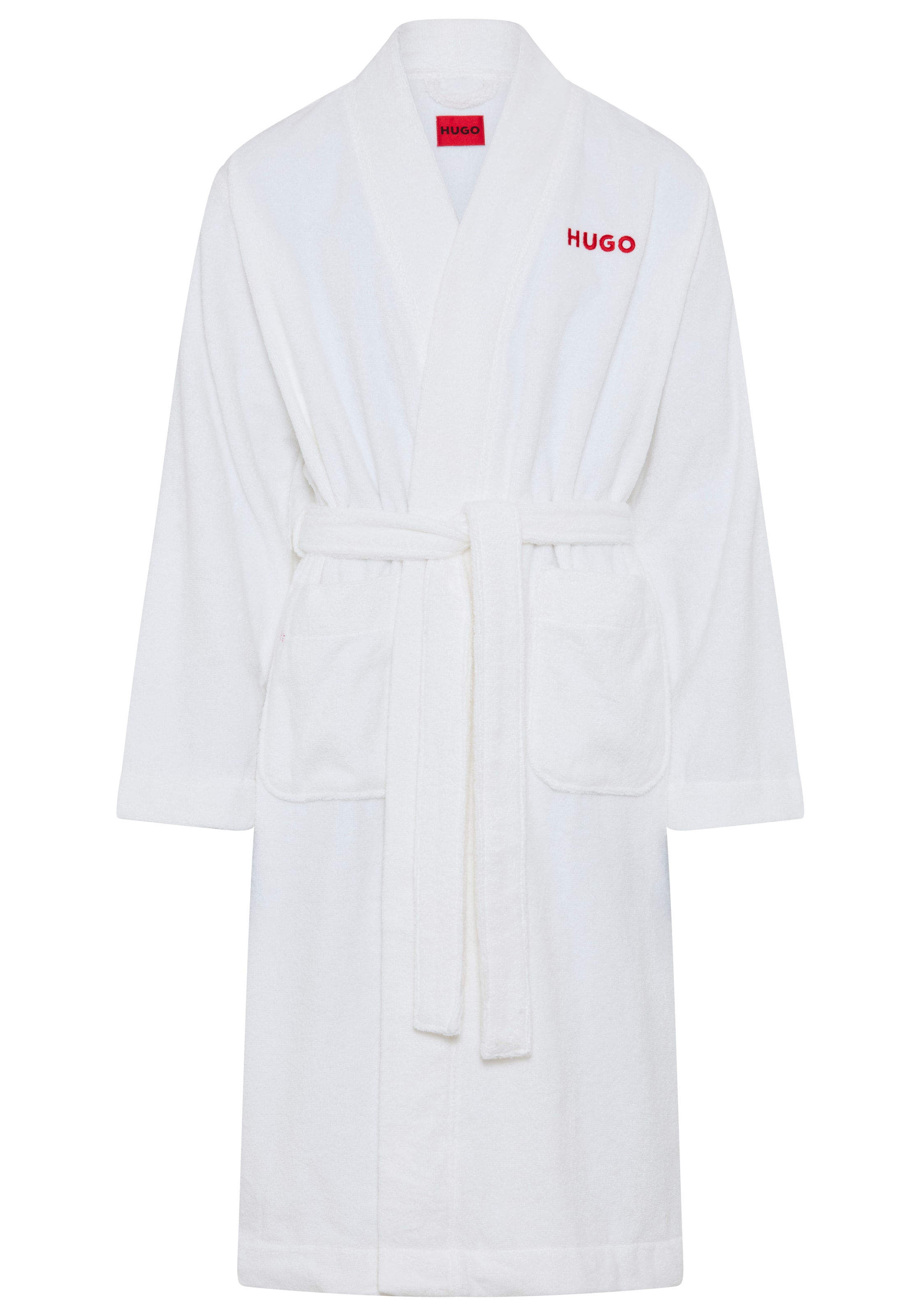 HUGO Underwear Morgenmantel "TERRY GOWN" aus Baumwoll-Terry mit Herz-Stickerei