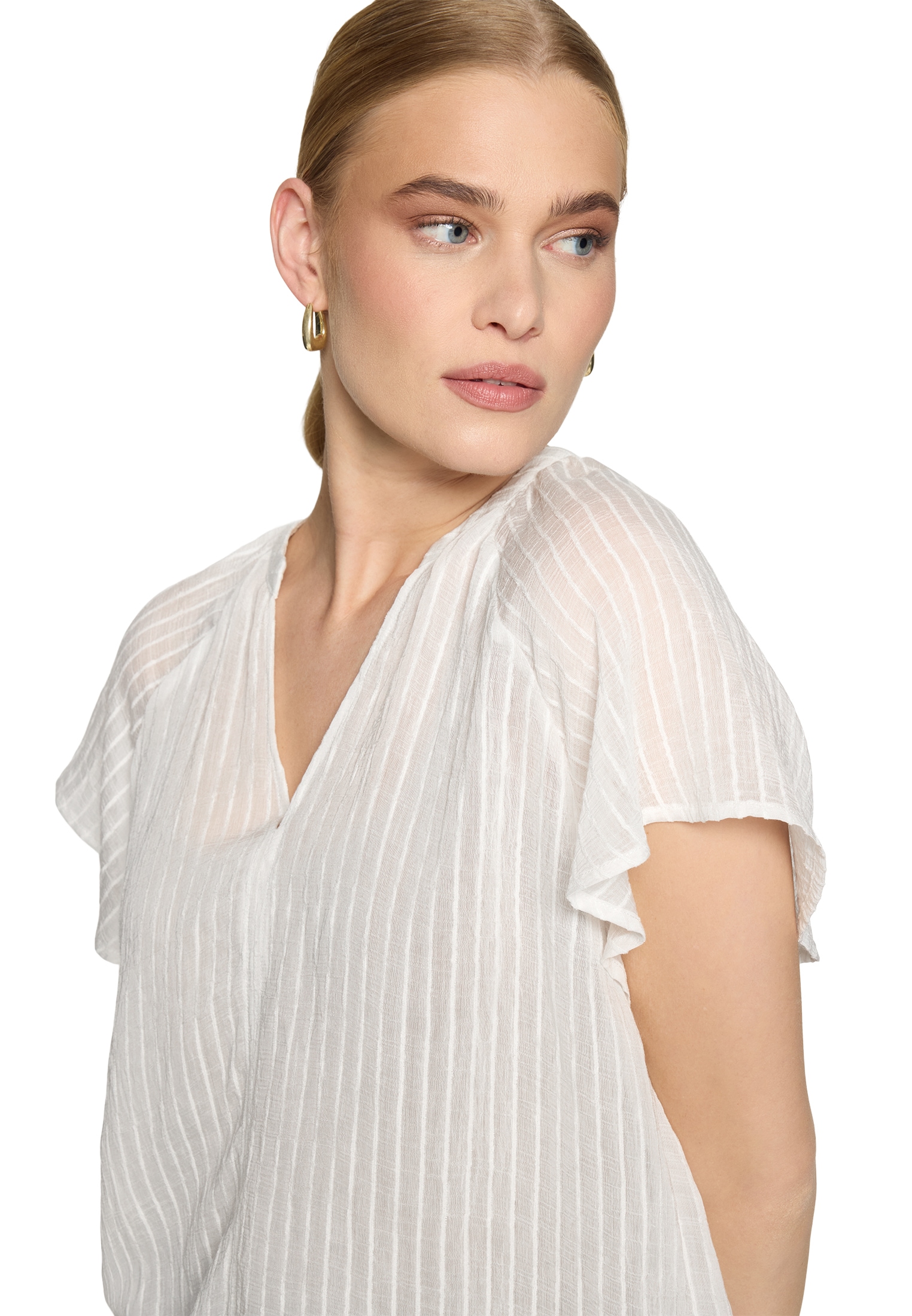 Zero Klassische Bluse »Damen mit V-Ausschnitt«