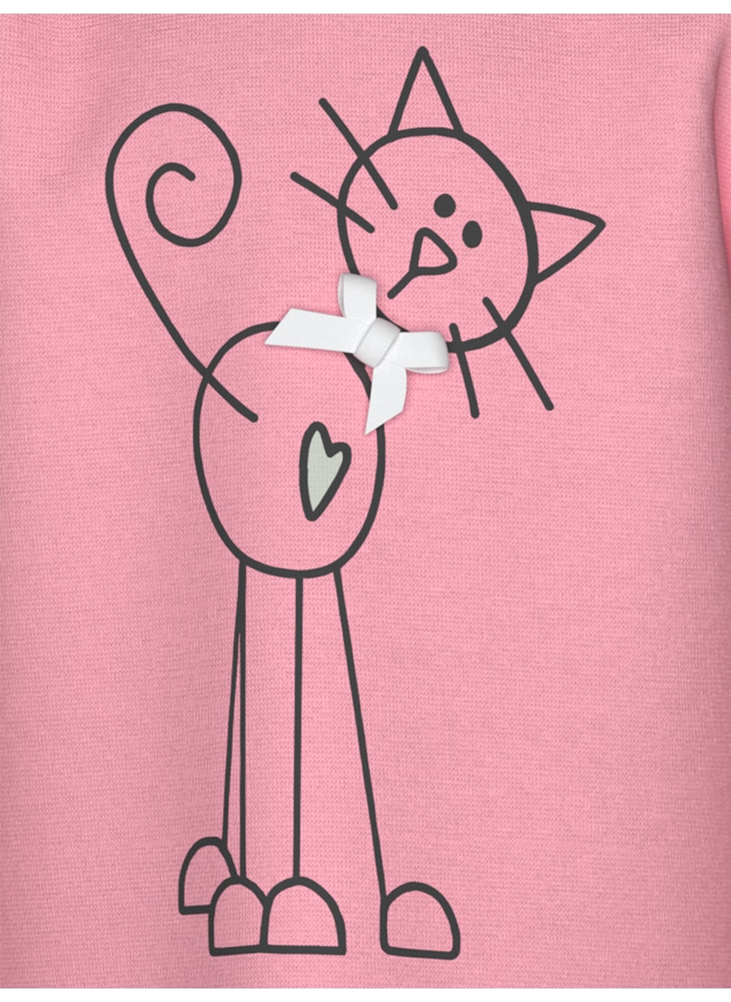Trigema Longsleeve »TRIGEMA Langarmshirt mit süßem Katzen-Printmotiv«, (1 tlg.)