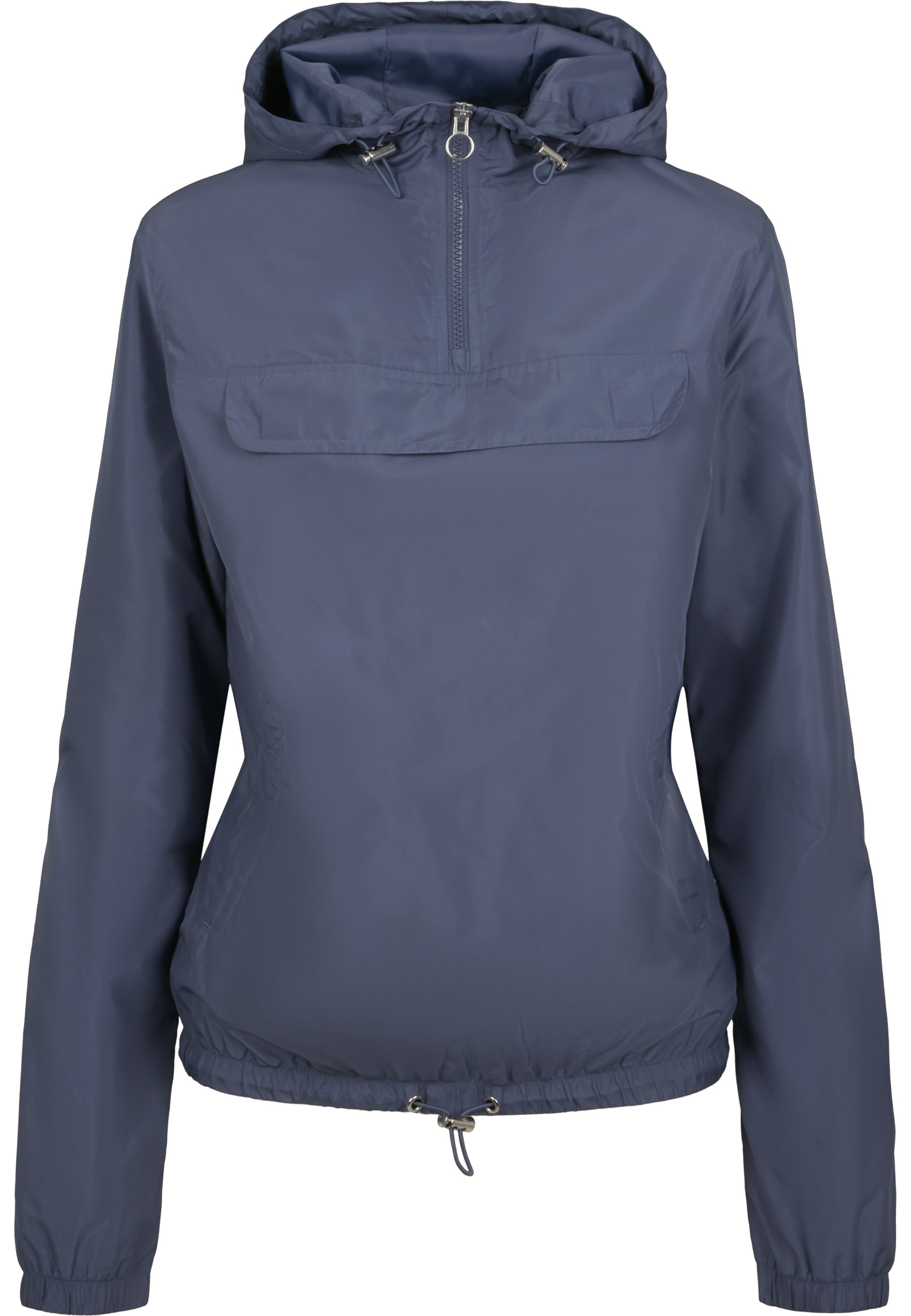 URBAN CLASSICS Allwetterjacke »Urban Classics Damen Ladies Basic Pull Over Jacket« 1 Stk. tlg. mit Kapuze