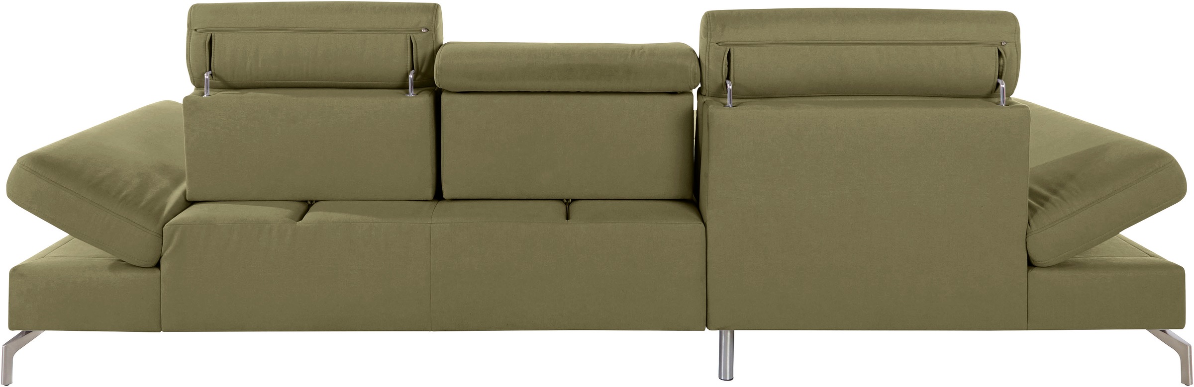 sit&more Ecksofa »Brisbane L-Form«, Fußhöhe 15 cm, inklusive Sitztiefen-, Armteil- und Kopfteilverstellung
