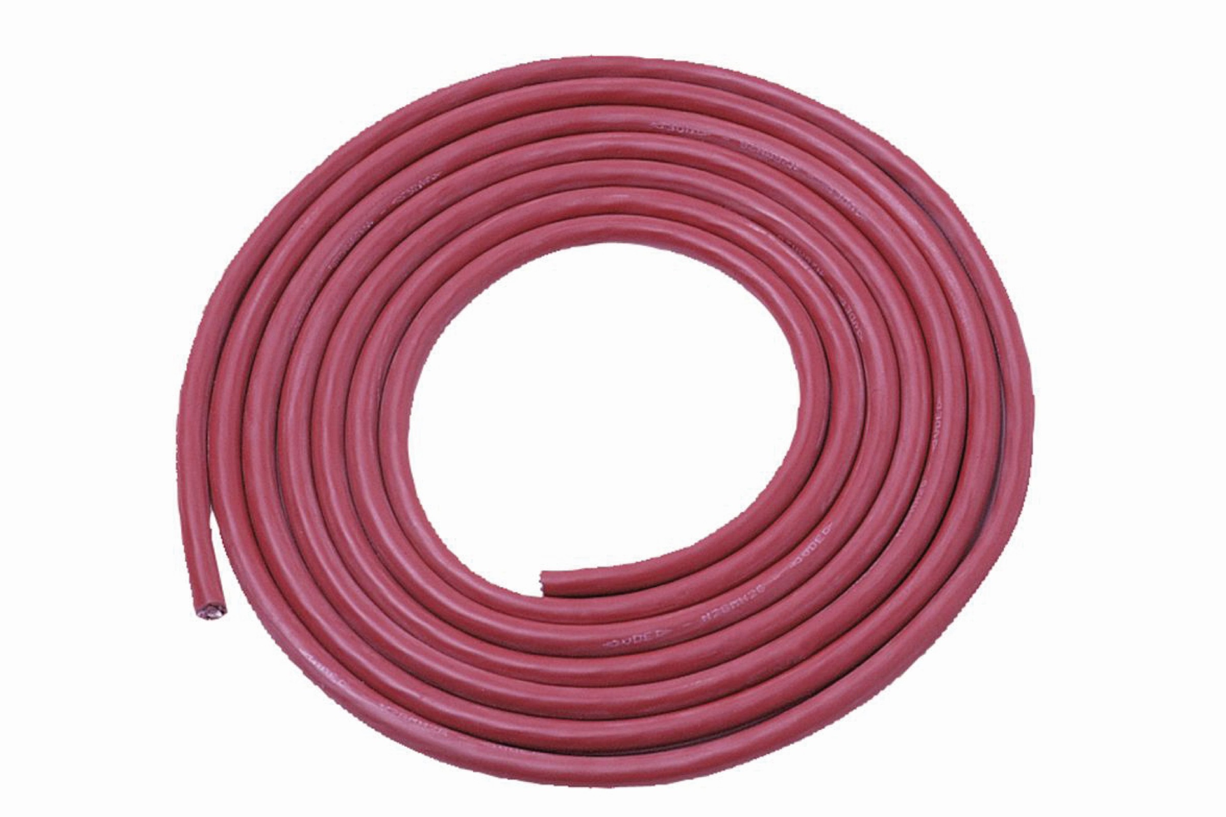 KARIBU Stromkabel, 300cmcm, rot, Kabel, für den Verbau in einer Sauna geeignet