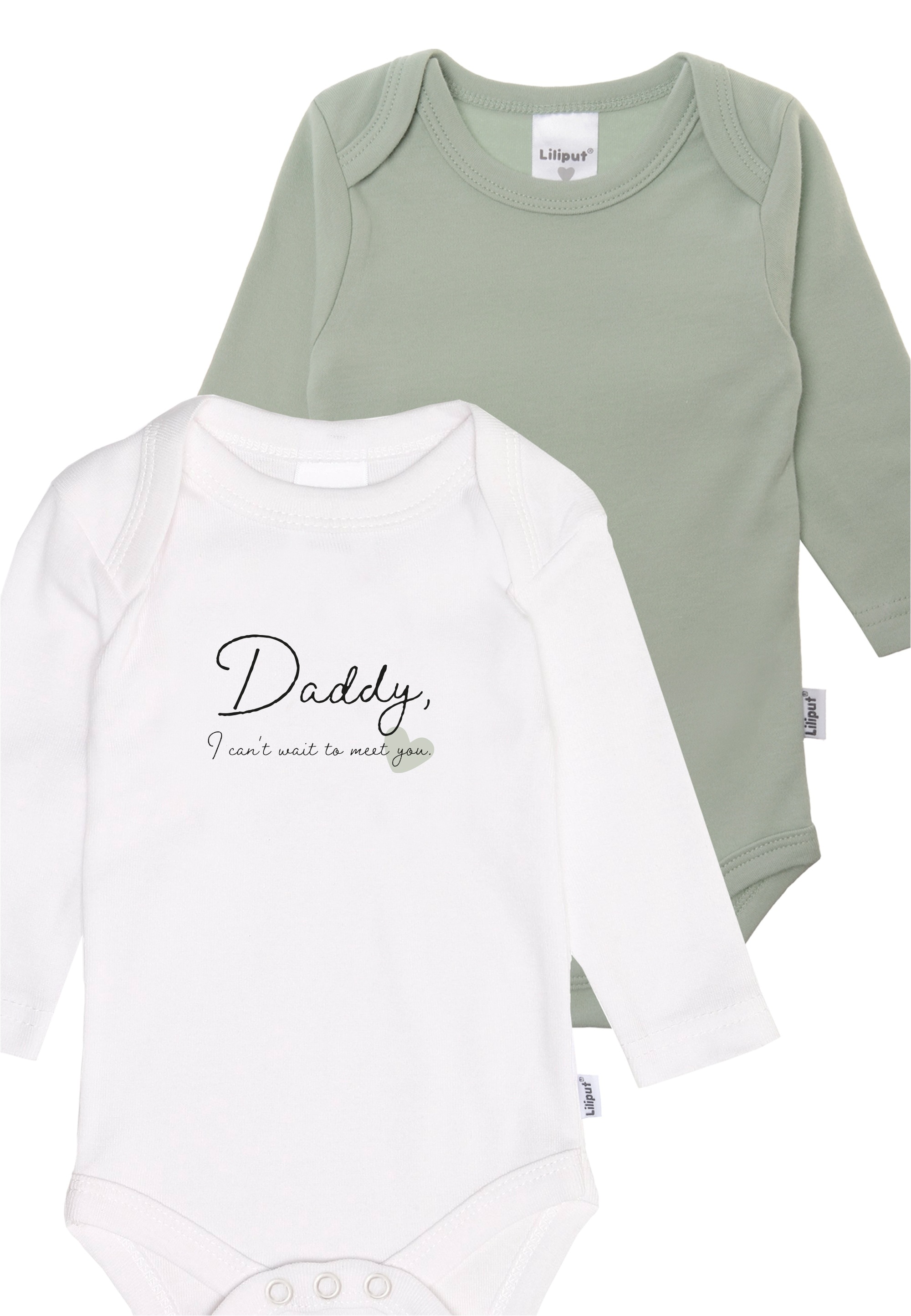 Liliput Body »Daddy I cant wait to meet you«, im 2er-Pack mit praktischen Druckknöpfen