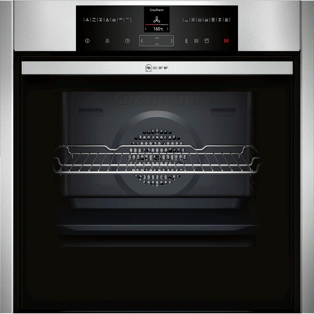 NEFF Dampfbackofen »B55VR22N0«, N 70, mit Teleskopauszug nachrüstbar, Pyrolyse-Selbstreinigung, CircoTherm®, mit Slide&Hide®