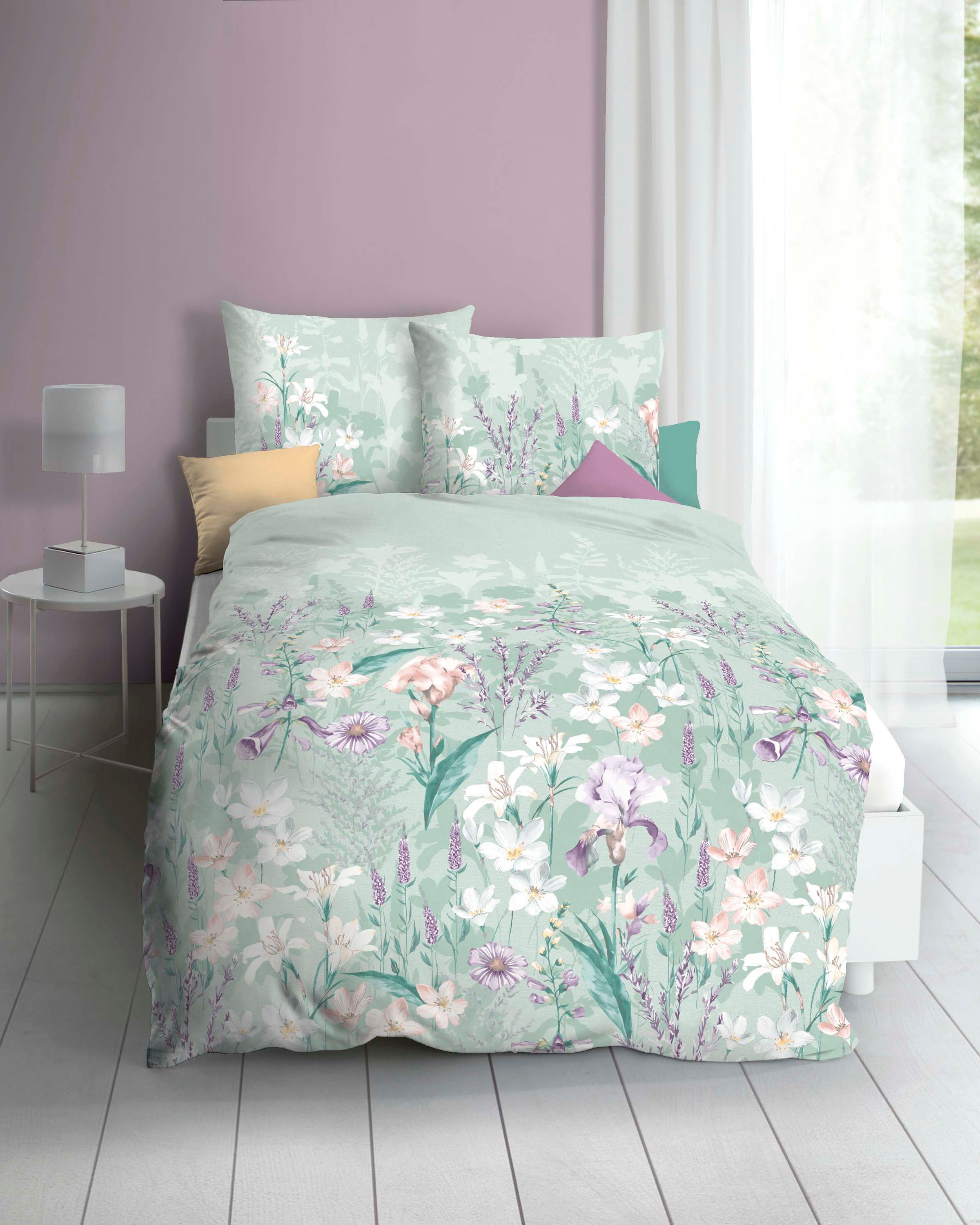 Kaeppel Bettwäsche "Lilly" 2 Stk. tlg. Mit Blumenmuster günstig online kaufen