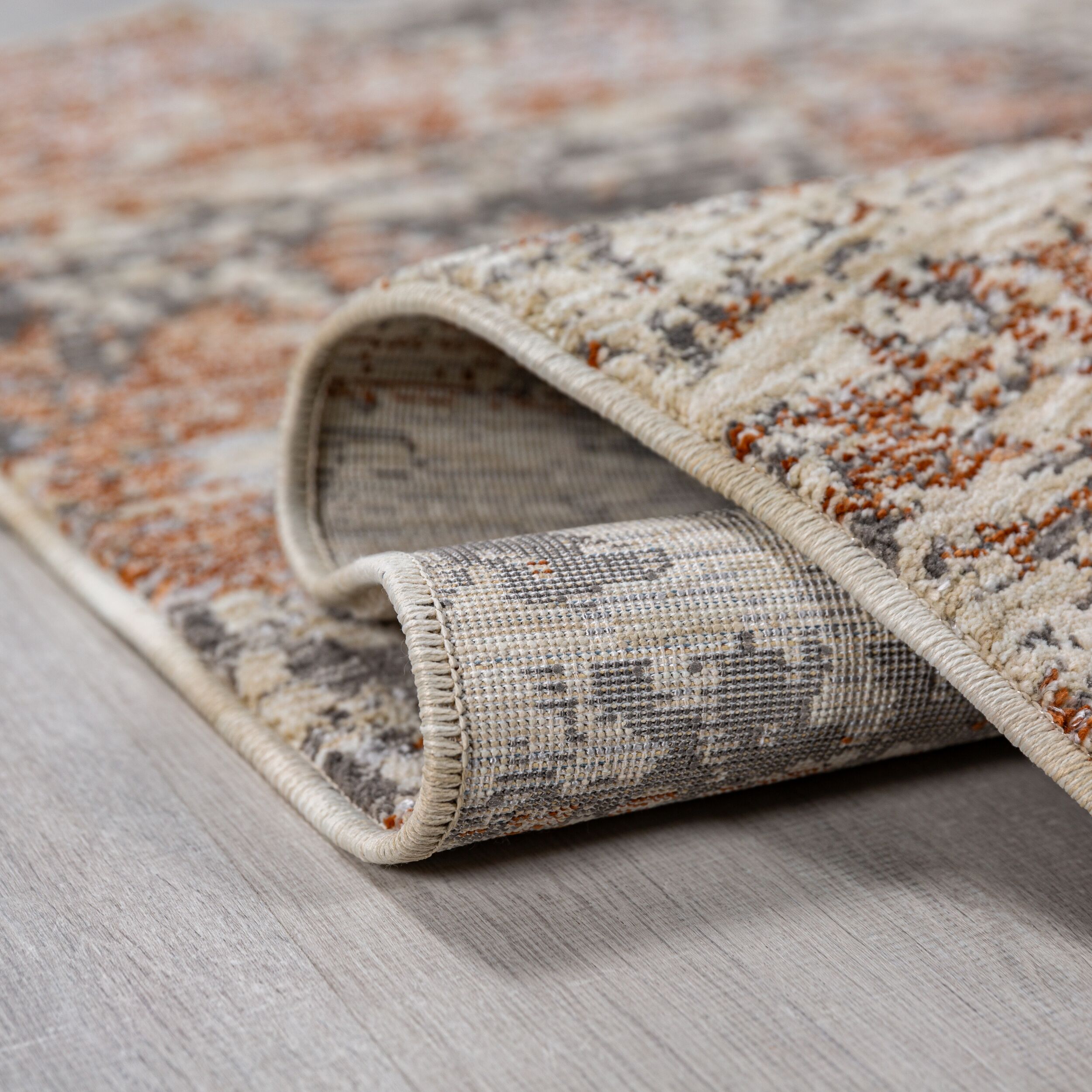 Thumbnail - FLAIR RUGS Teppich "Drift Abstract, Glanzeffekt," rechteckig 7 mm Höhe aus recyceltem Polyester, Wohnzimmer, Schlafzimme...