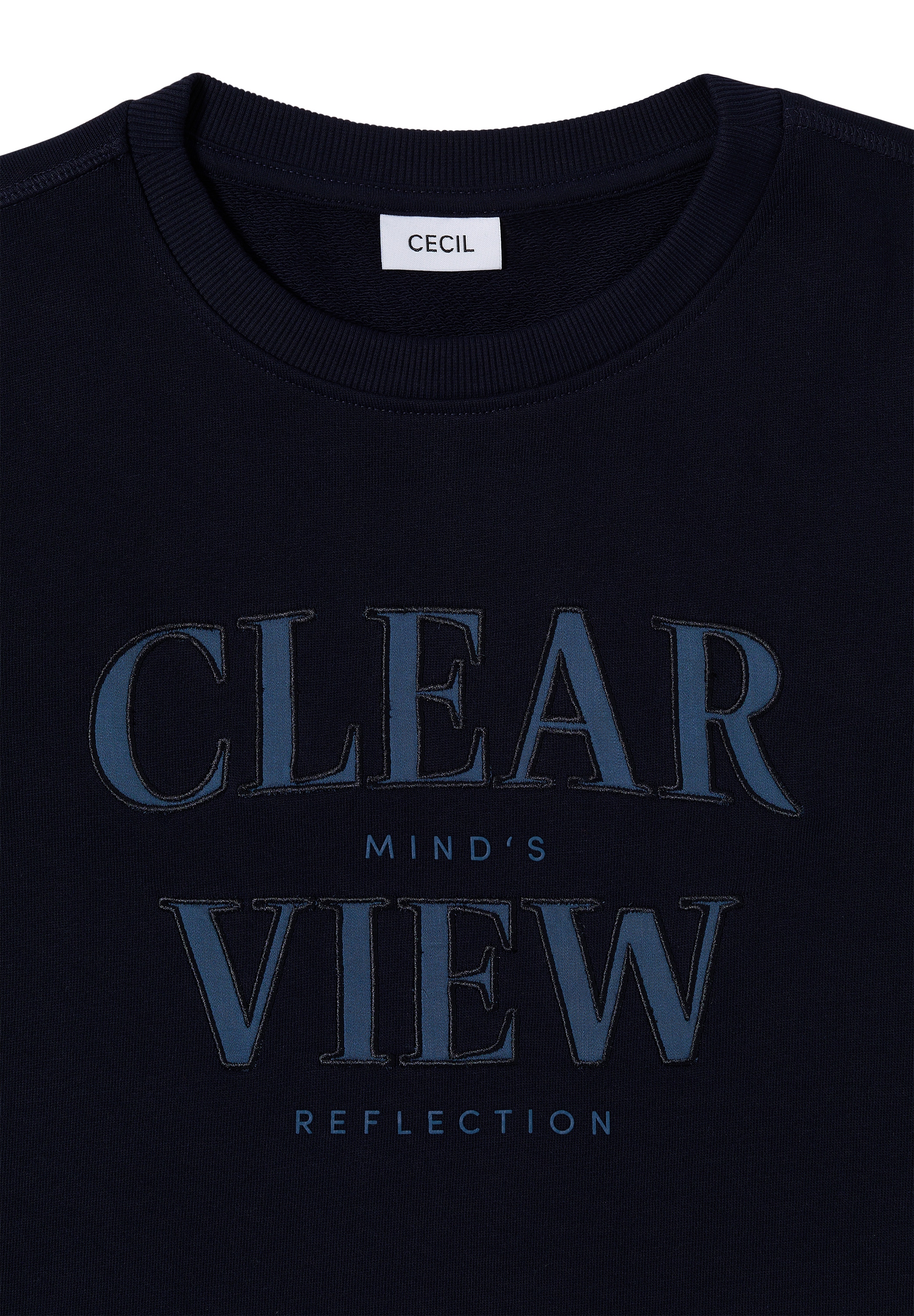Cecil Sweatshirt, mit Wording Artwork