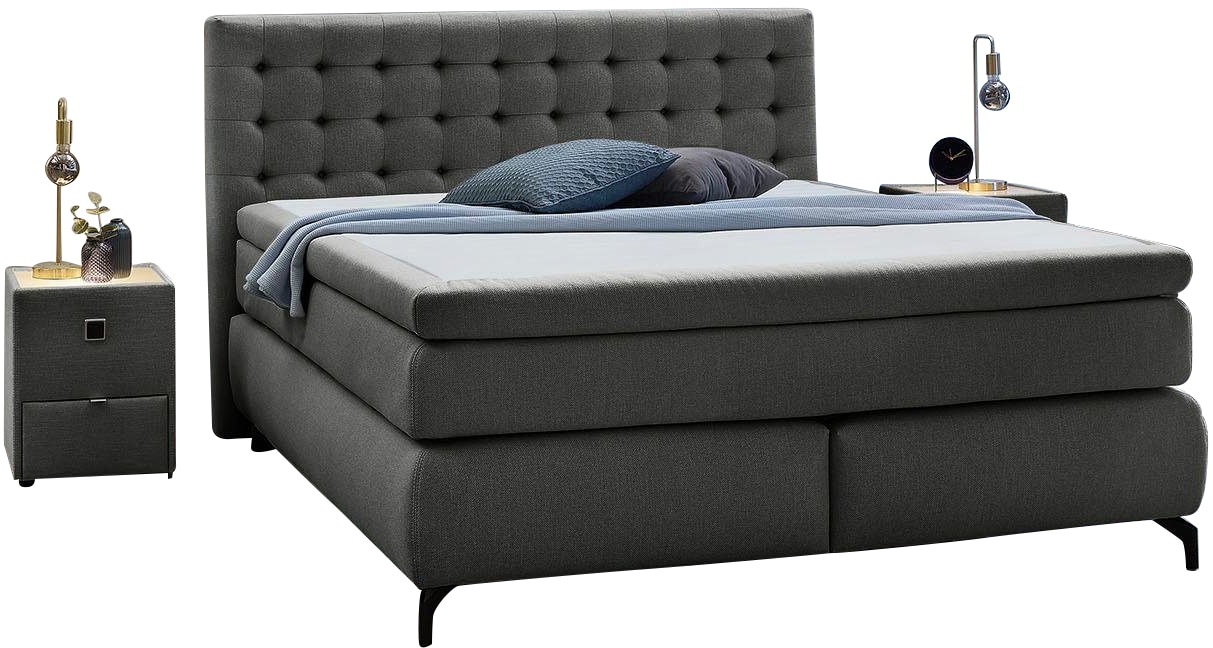 Jockenhöfer Gruppe Boxspringbett »Jessica«, mit Topper, erhältlich in der Größe 180x200cm