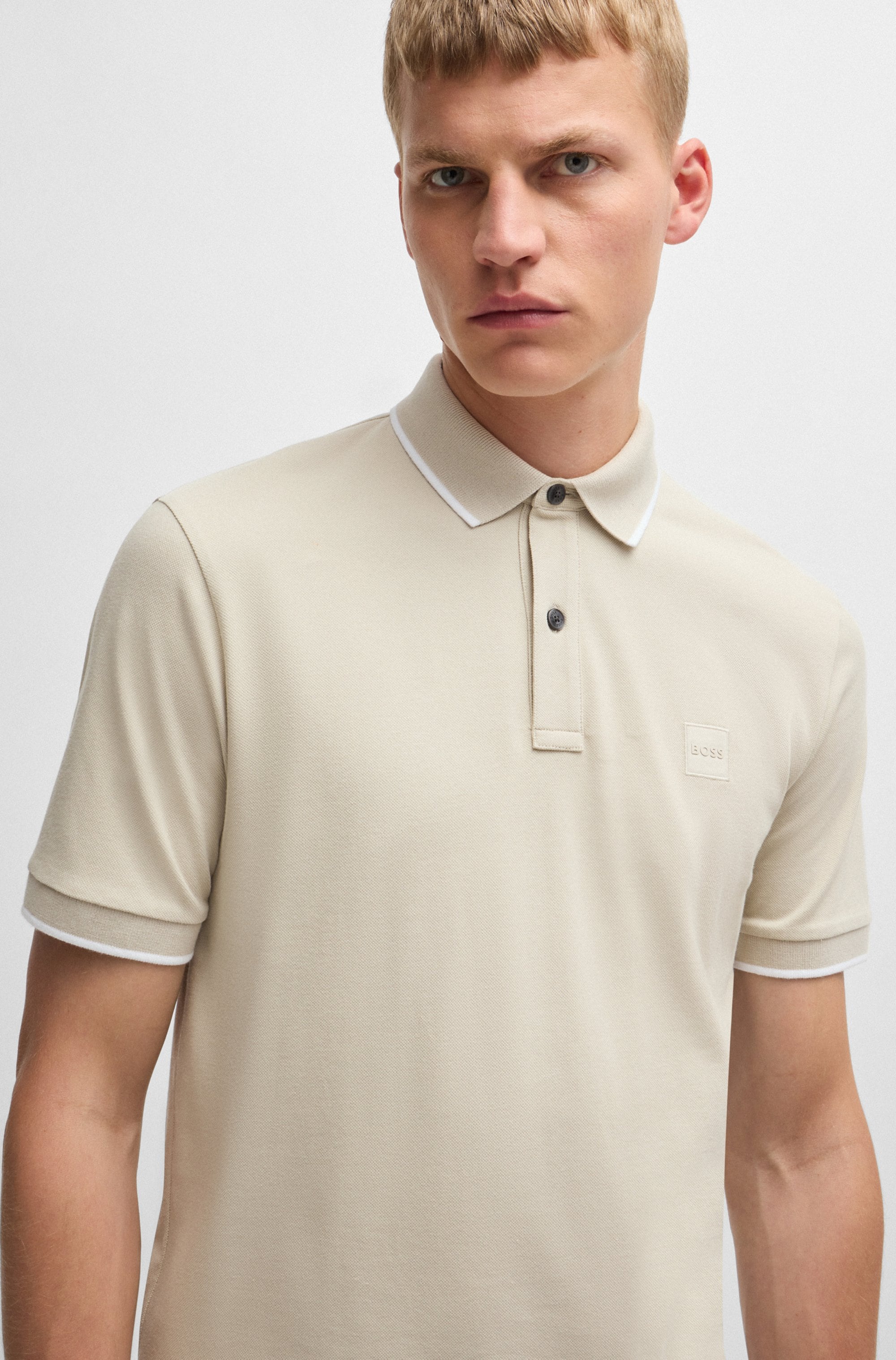 BOSS ORANGE Poloshirt »Passertip«, mit BOSS Logo-Badge