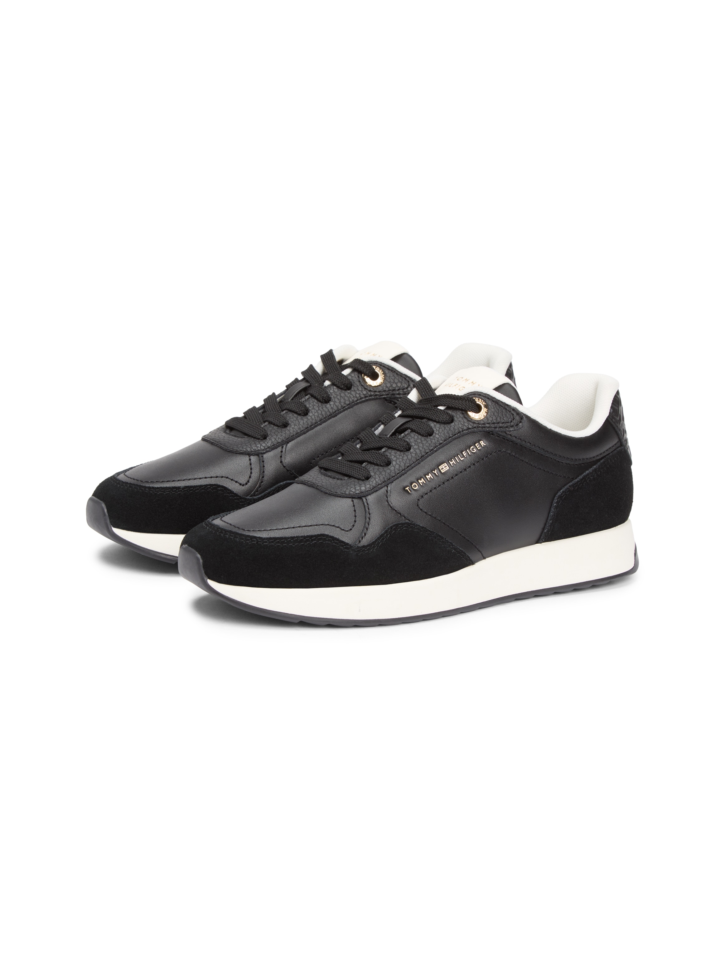Tommy Hilfiger Plateausneaker "MONOGRAM MIX MATERIAL RUNNER" günstig online kaufen