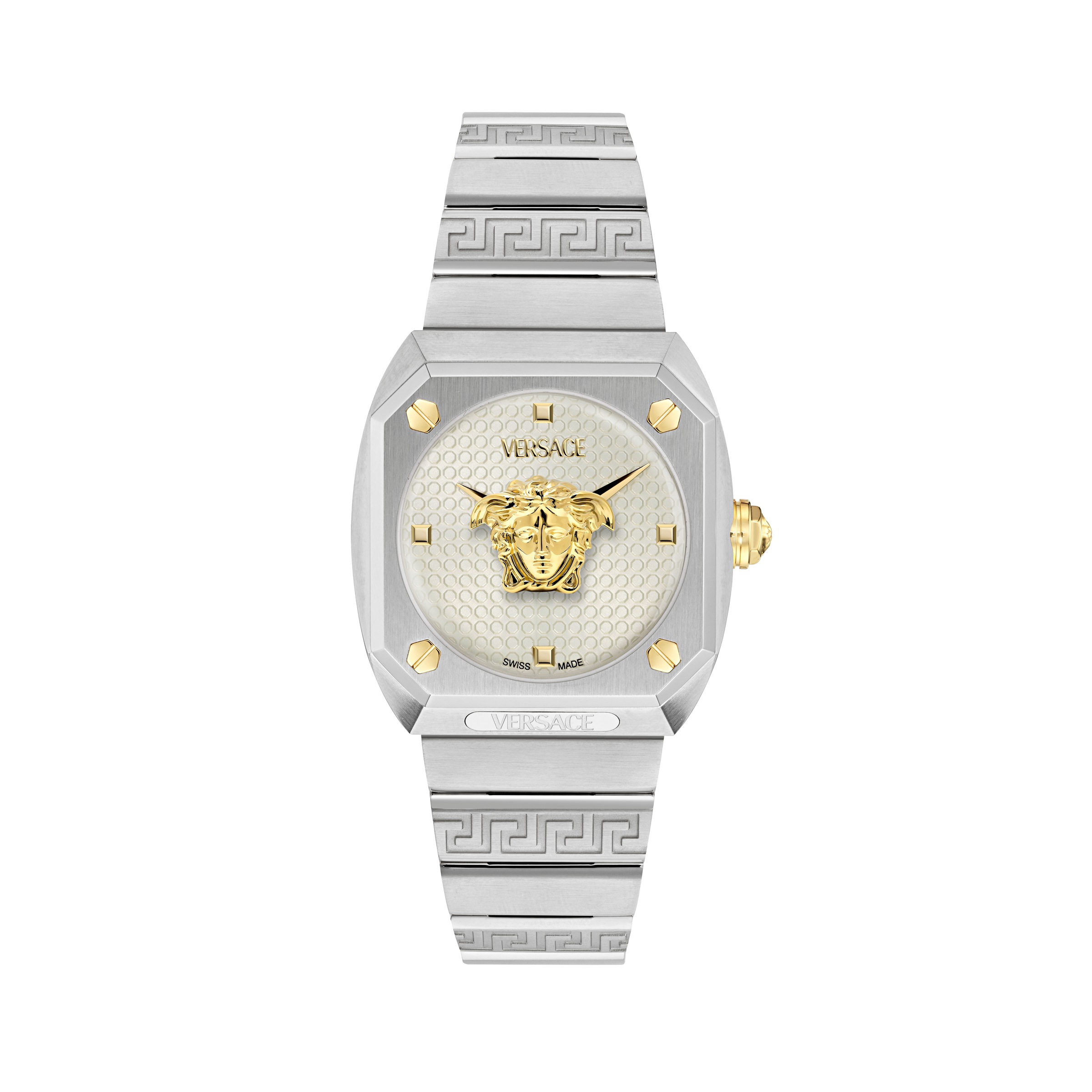 Versace Quarzuhr »MEDUSA ANTARES« Armbanduhr, Damenuhr, Swiss Made, Edelstahlarmband, analog