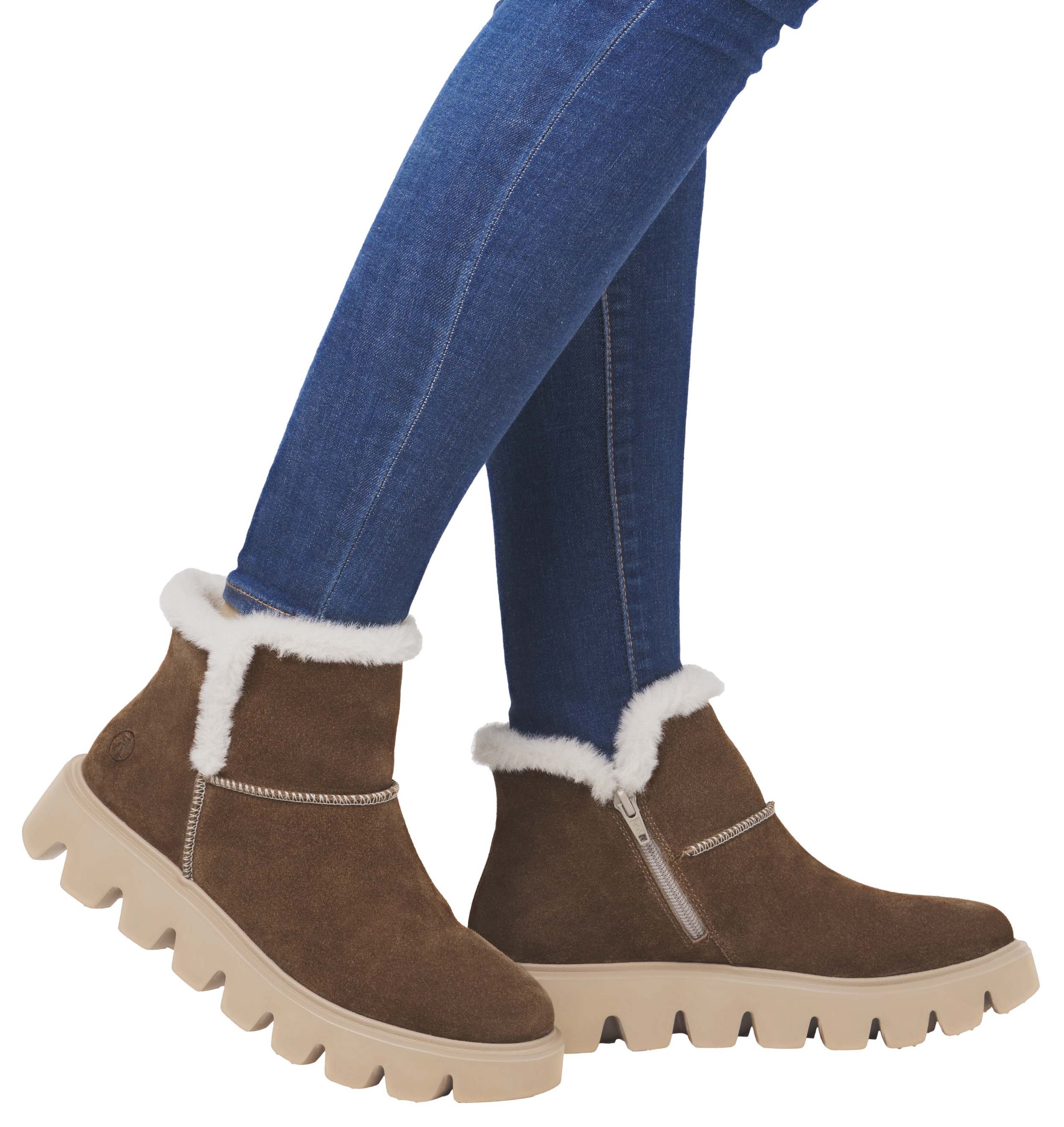 Rieker EVOLUTION Winterboots, Plateaustiefel, Schlupfschuh mit Innenreißverschluss