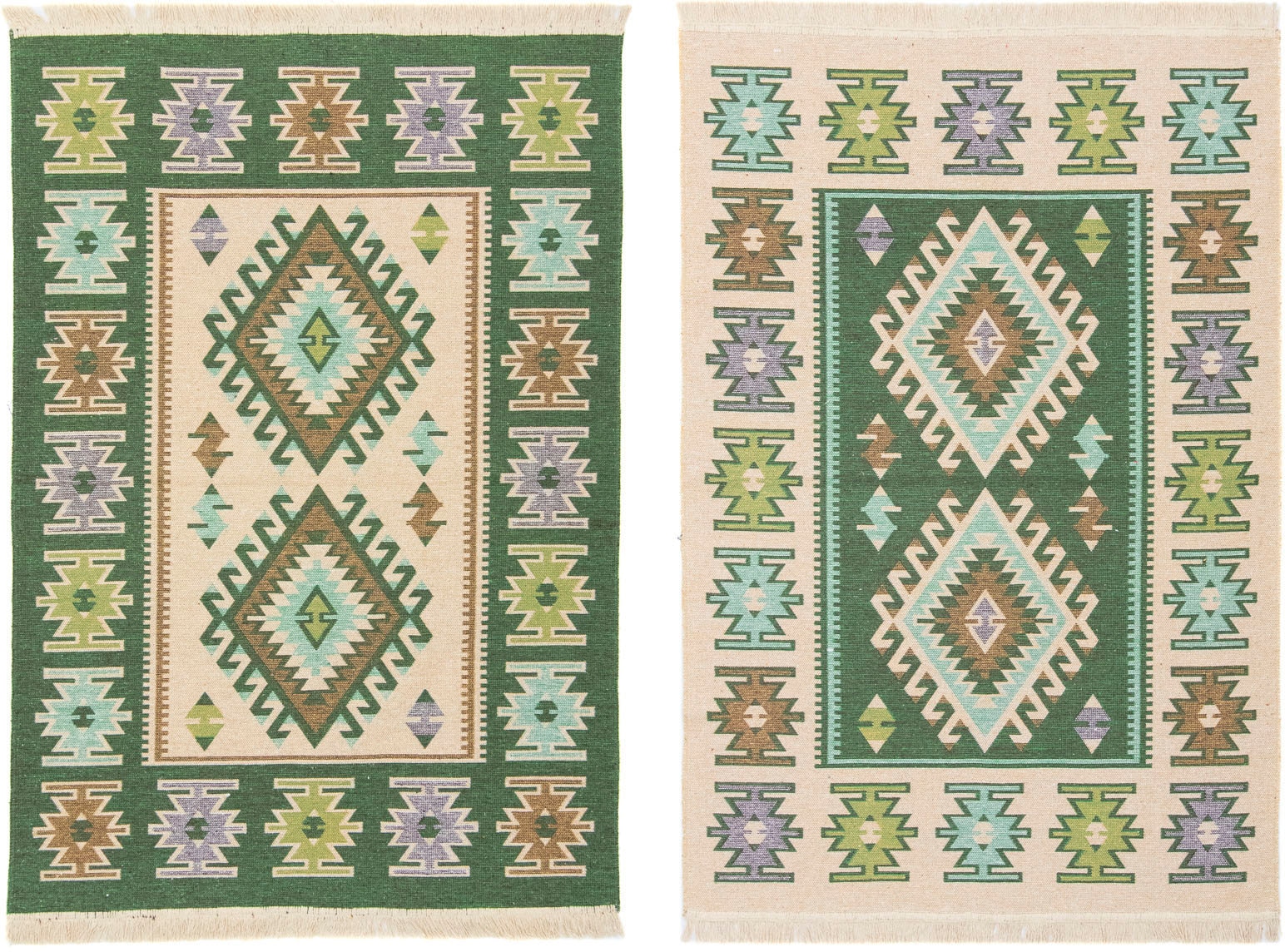 morgenland Wollteppich »Kelim Teppich Ariz«, rechteckig, 5 mm Höhe, reine Baumwolle
