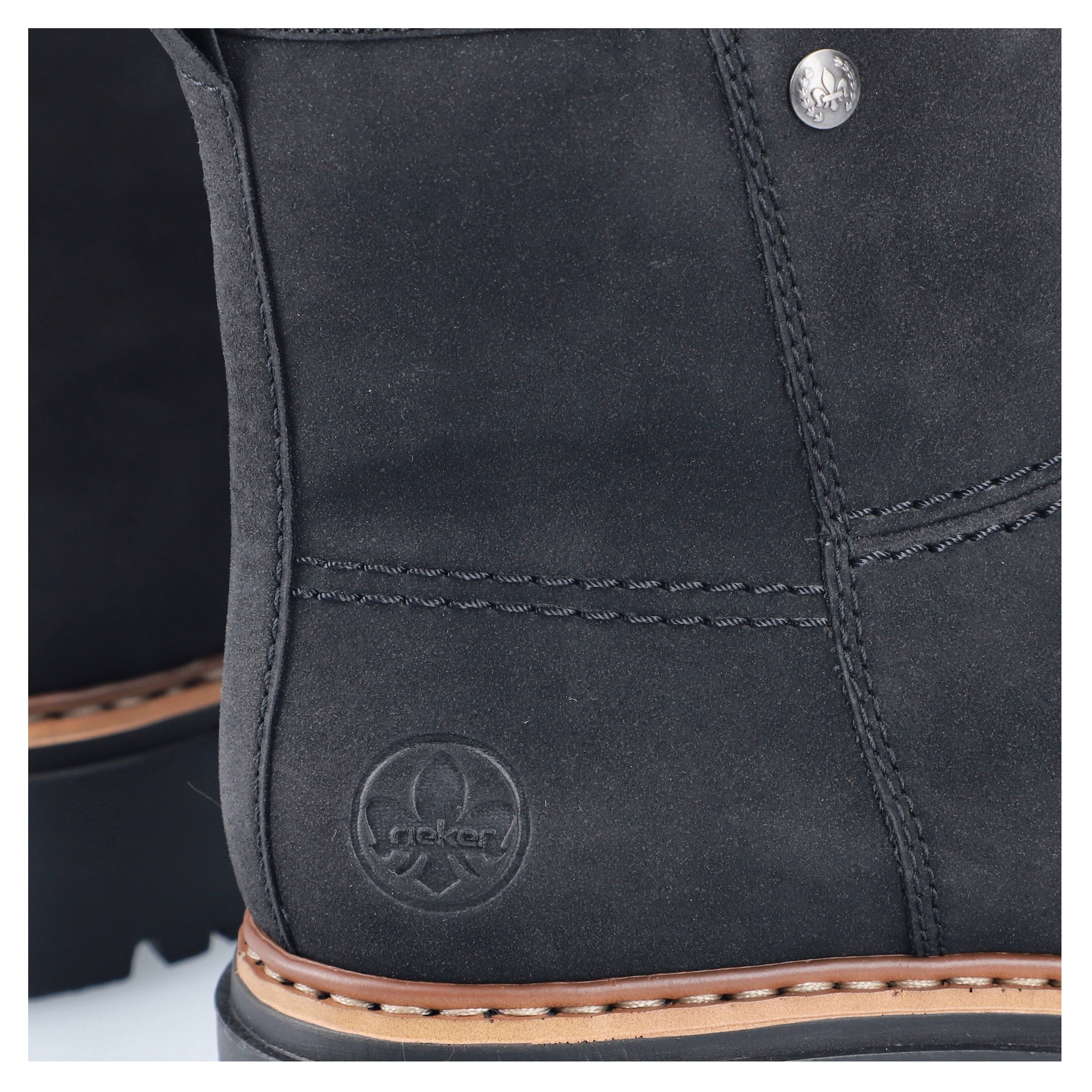 Rieker Winterstiefelette, Winterboots, Ankleboots, Profilsohle, mit Innenreißverschluss