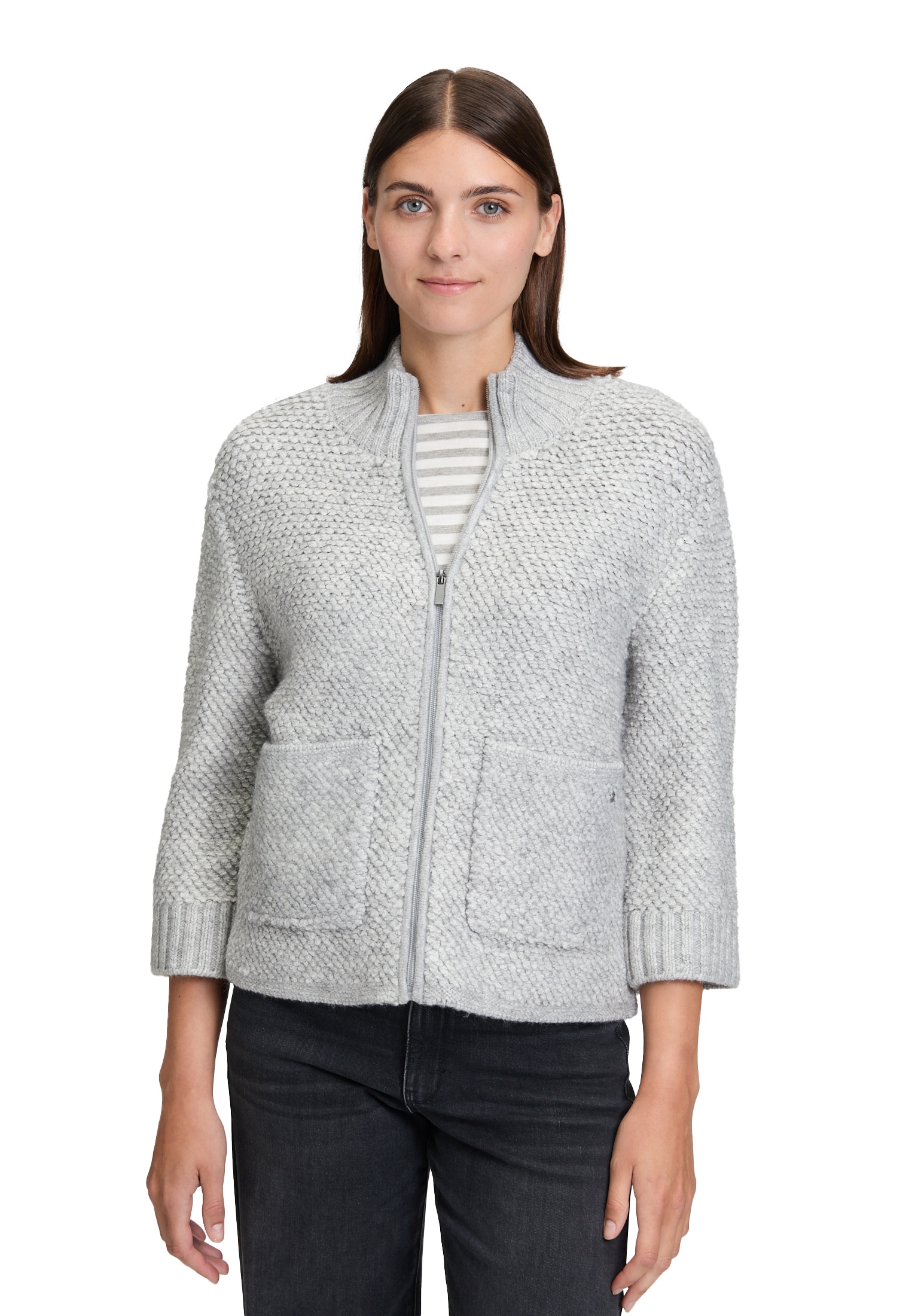 Betty&Co Strickjacke "Betty & Co Damen Strick-Cardigan mit Reißverschluss" günstig online kaufen